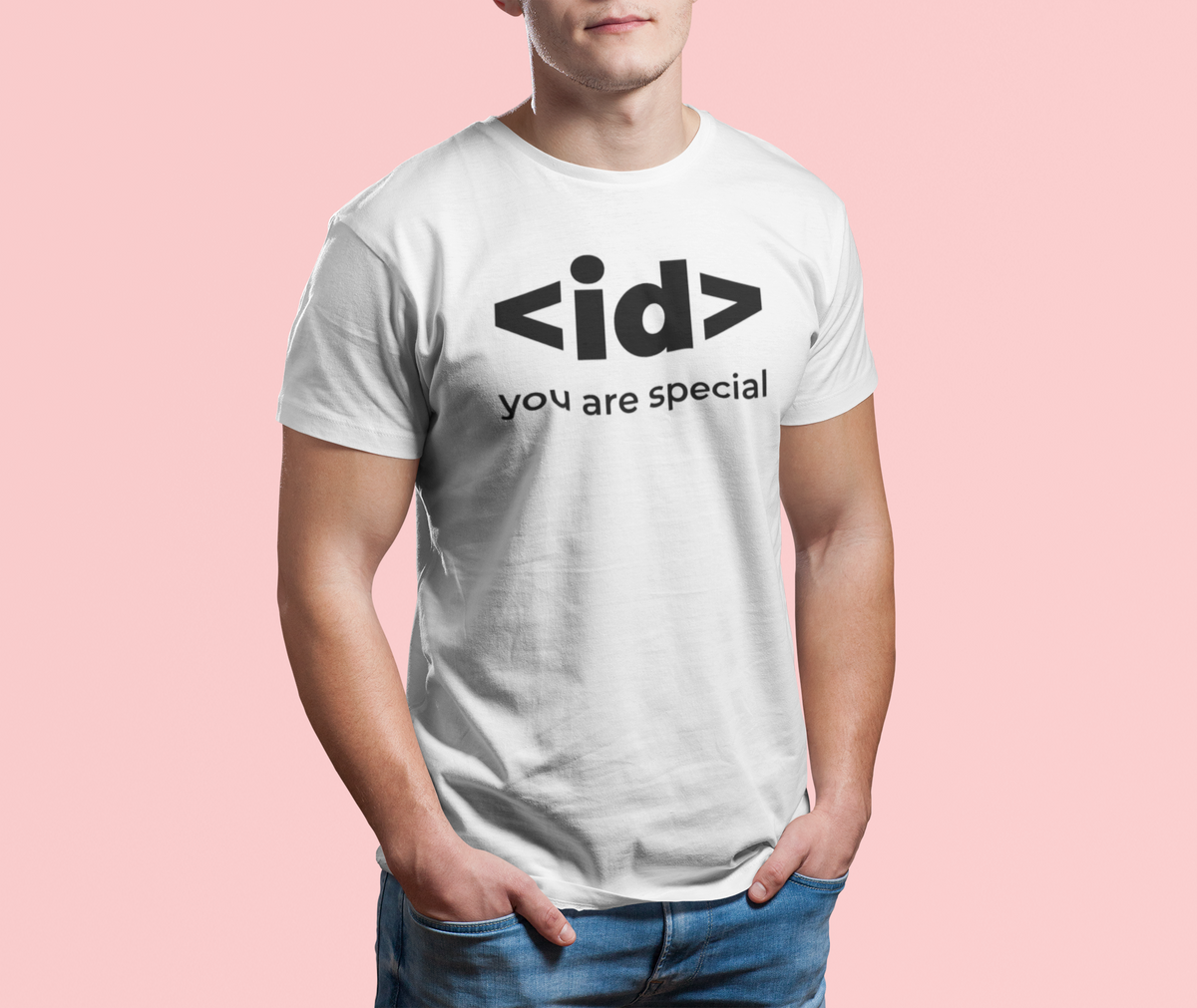 id You Are Special T tee lifestyle shot
