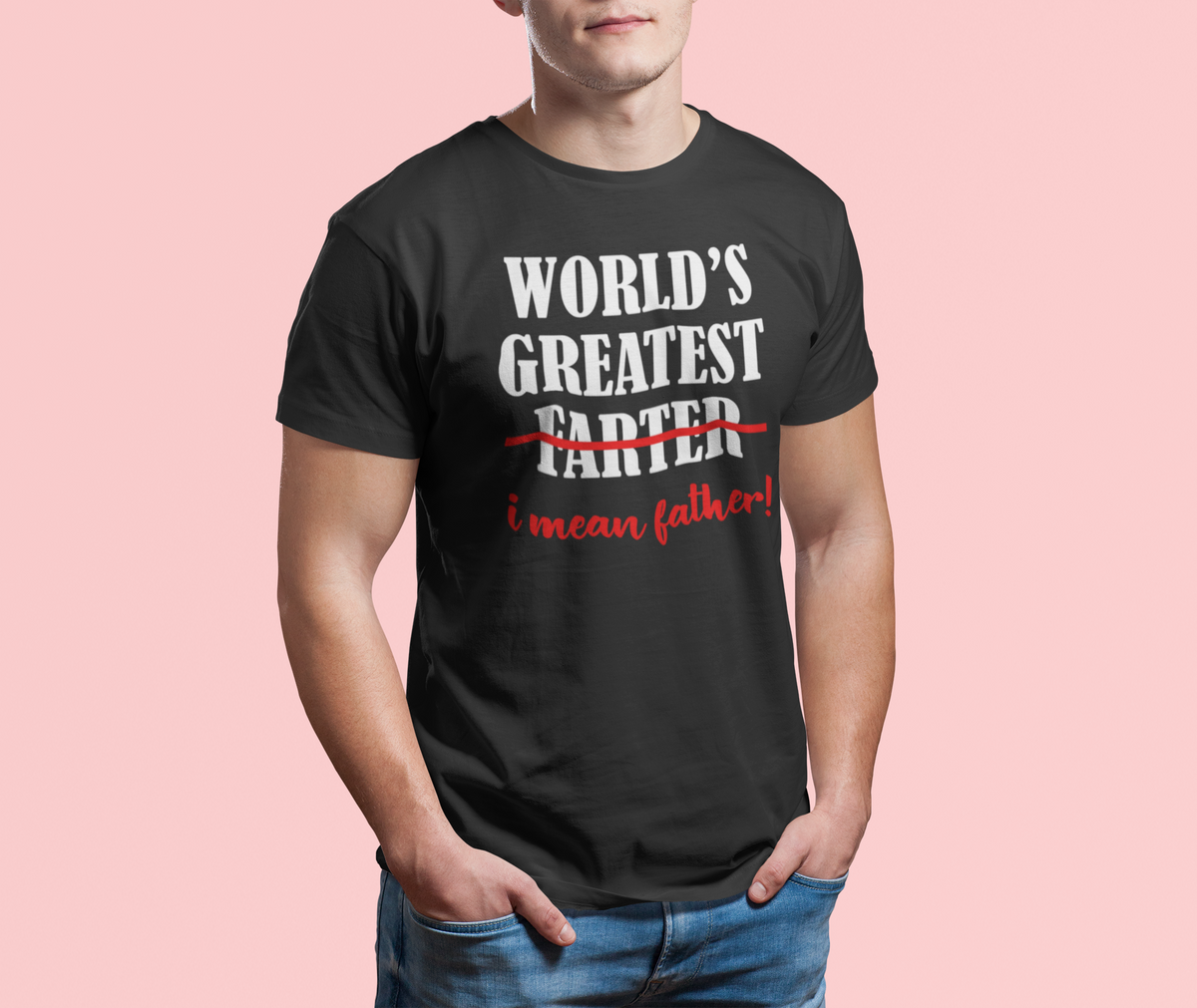 World's Greatest Farter T print tee front view