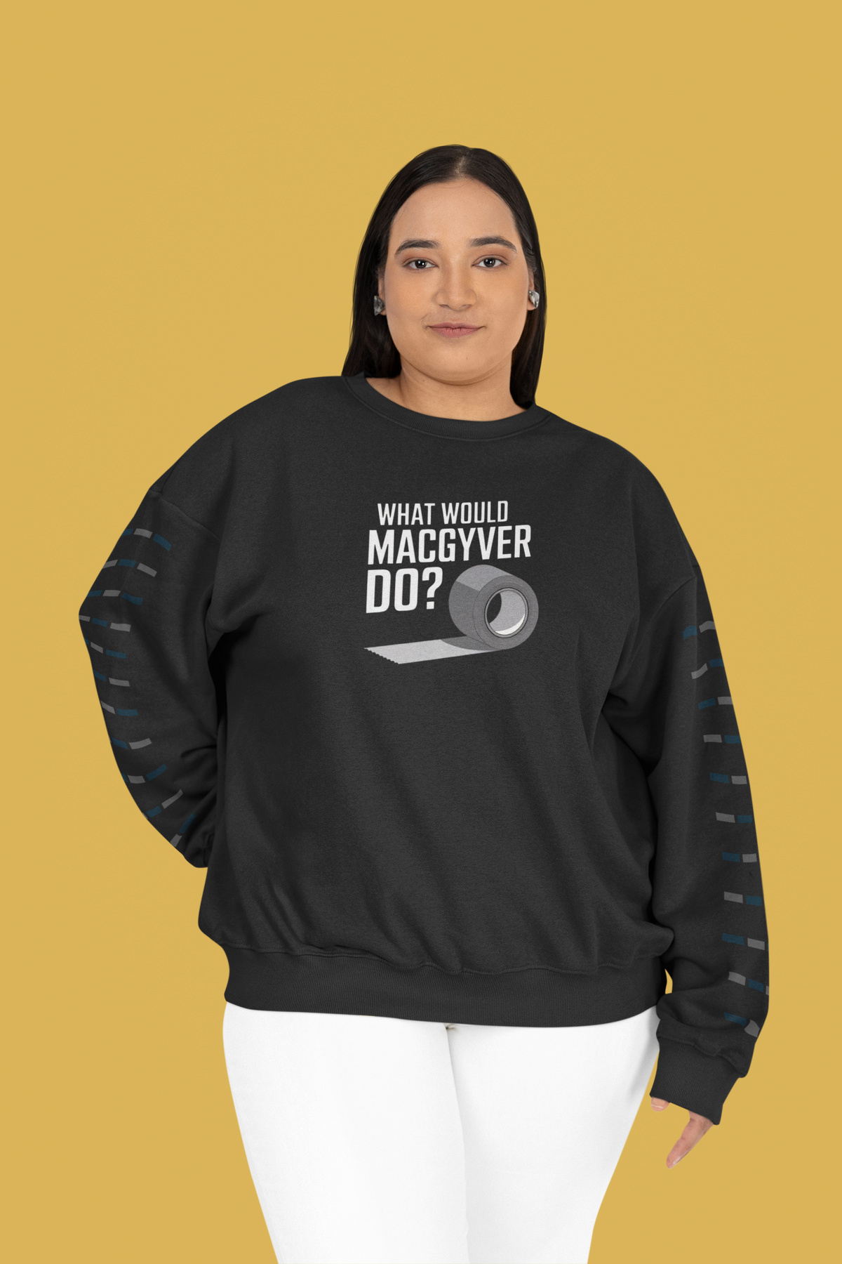 What Would MacGyver Do Sweatshirt | Retro Humor | Geekpsters