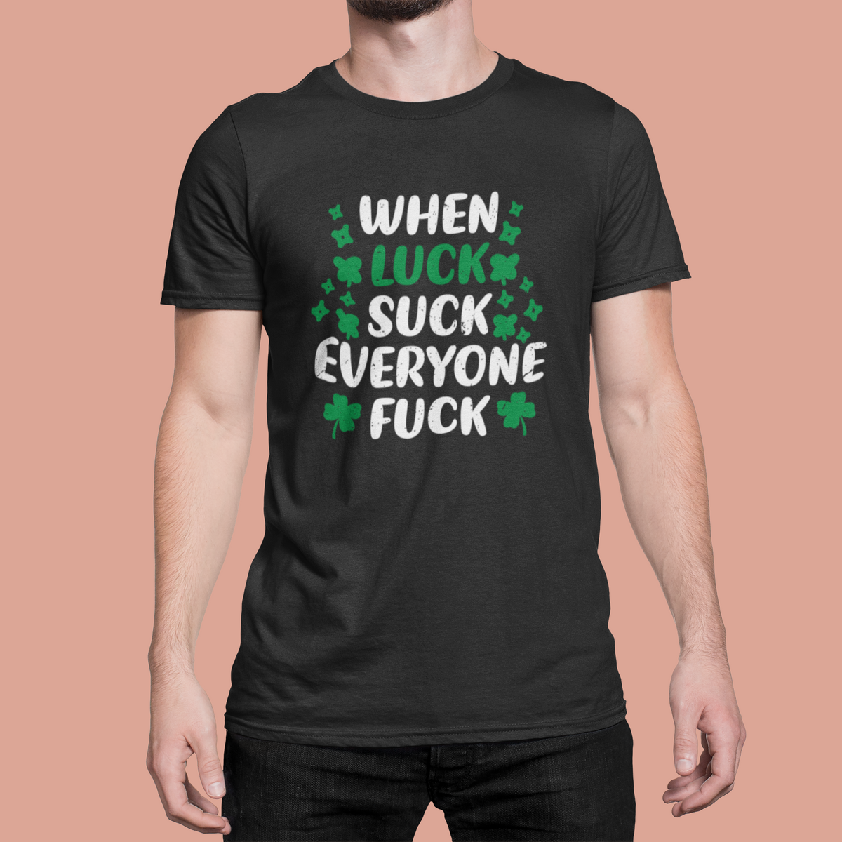 When Love Sucks T print tee front view