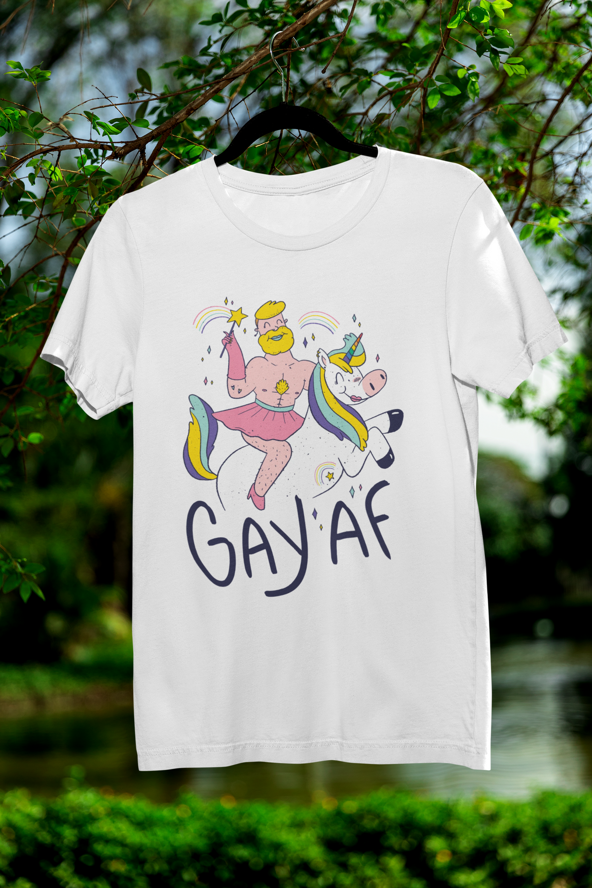GAYAF Shirt | Funny Gay Pride Graphic Tee | Geekpsters