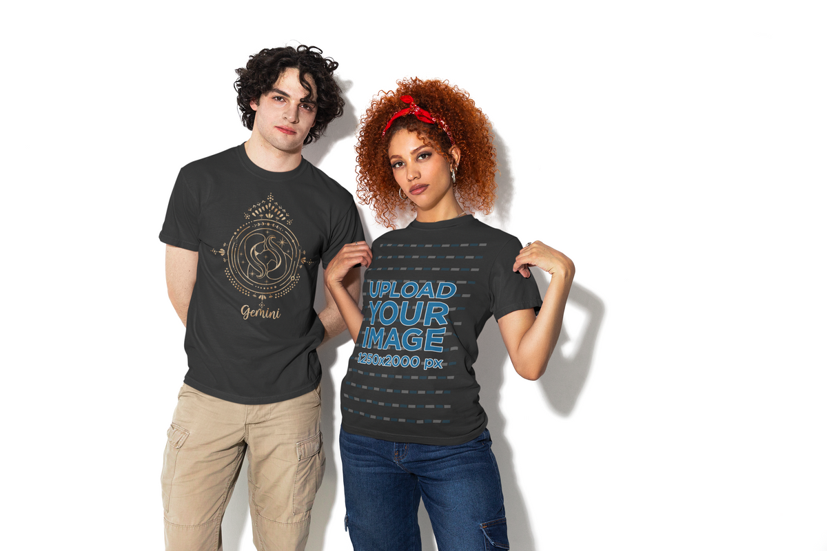 Back view of the Gemini tee on a plain background