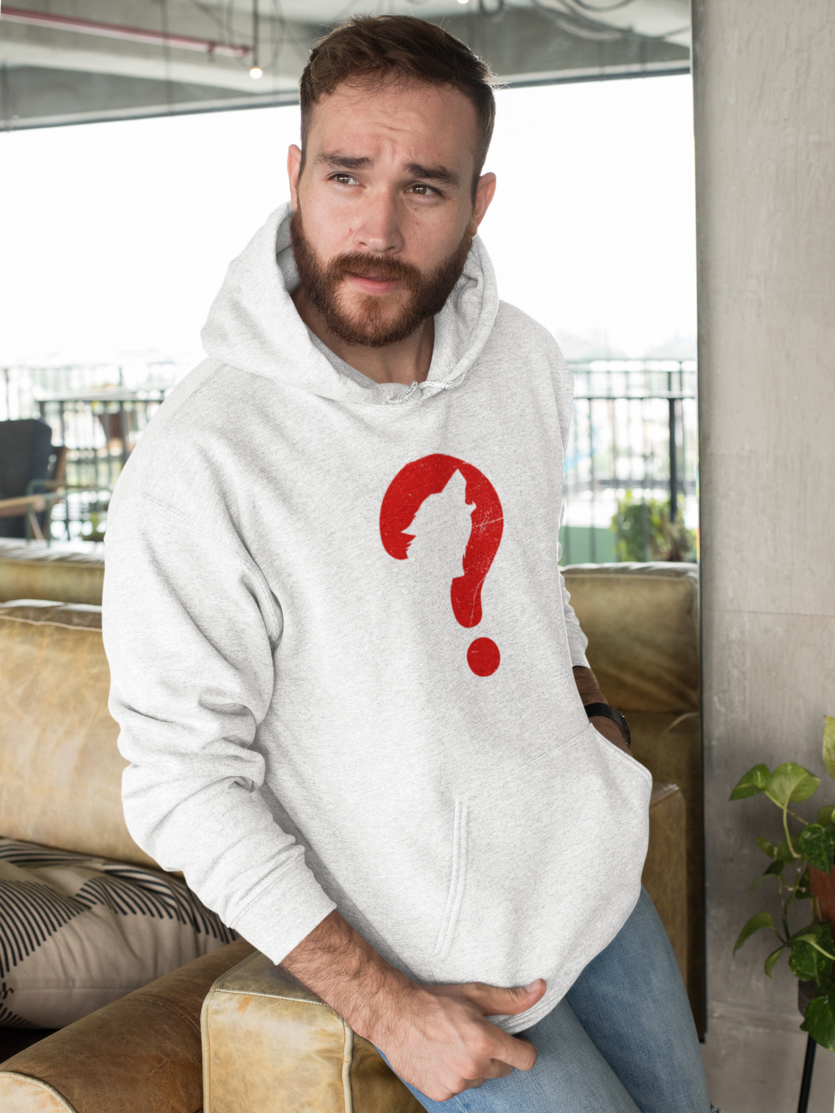 Wolf Hoodie | Bold Animal Graphic Sweatshirt | Geekpsters