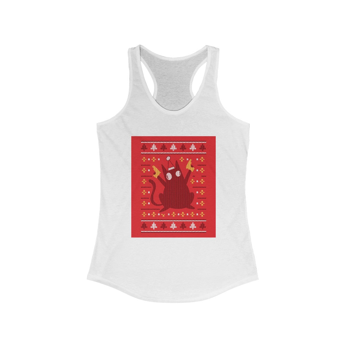 Ugly Sweater Cat - Women's Racerback Tank