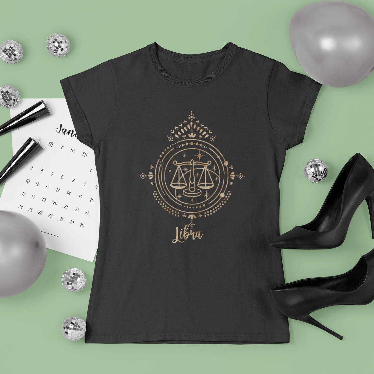Libra T-Shirt - Zodiac Sign Graphic Tee - Funny Libra Birthday Gift Shirt