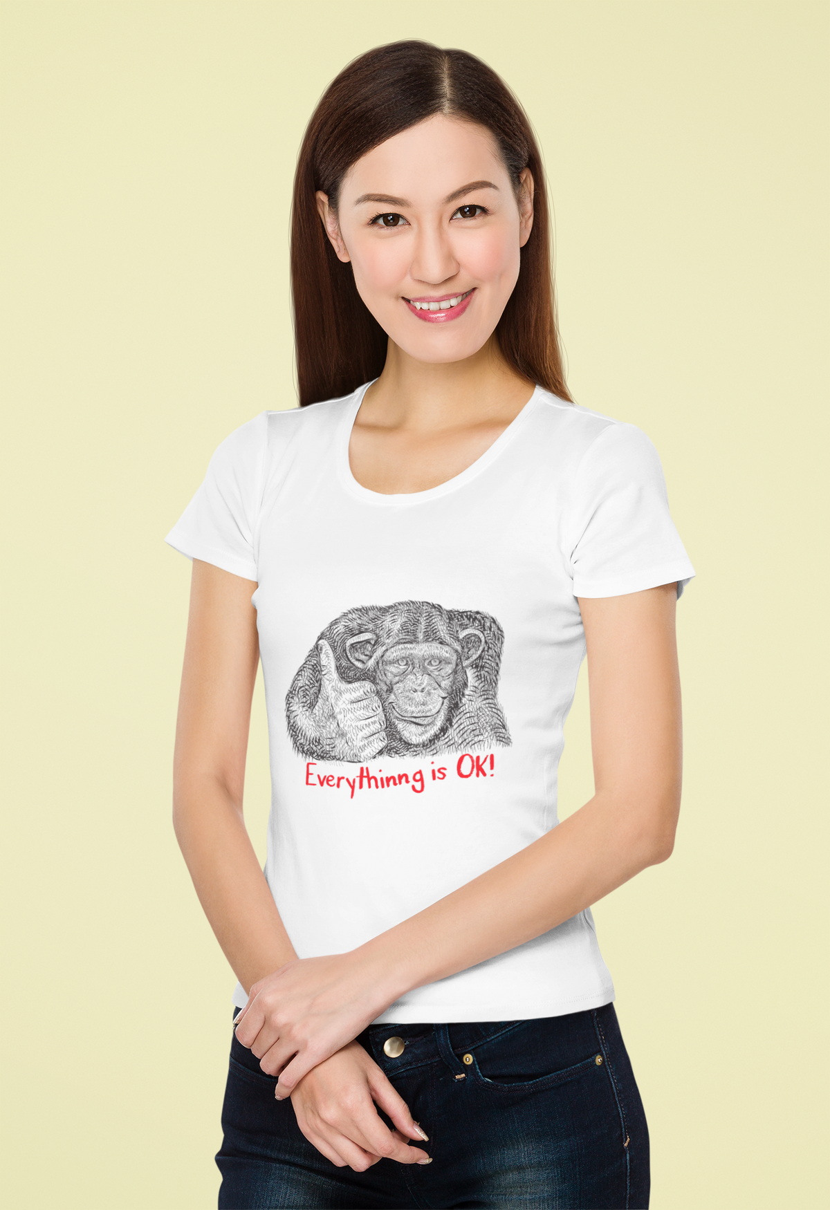 Everything is OK Organic T-Shirt | Sarcastic Tee | Geekpsters