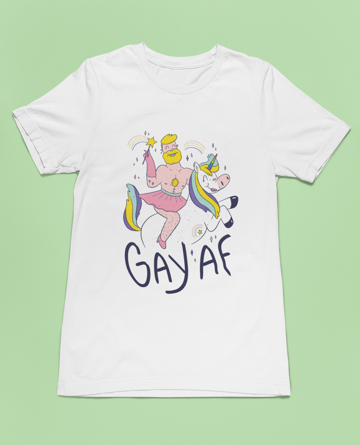GAYAF Shirt | Funny Gay Pride Graphic Tee | Geekpsters