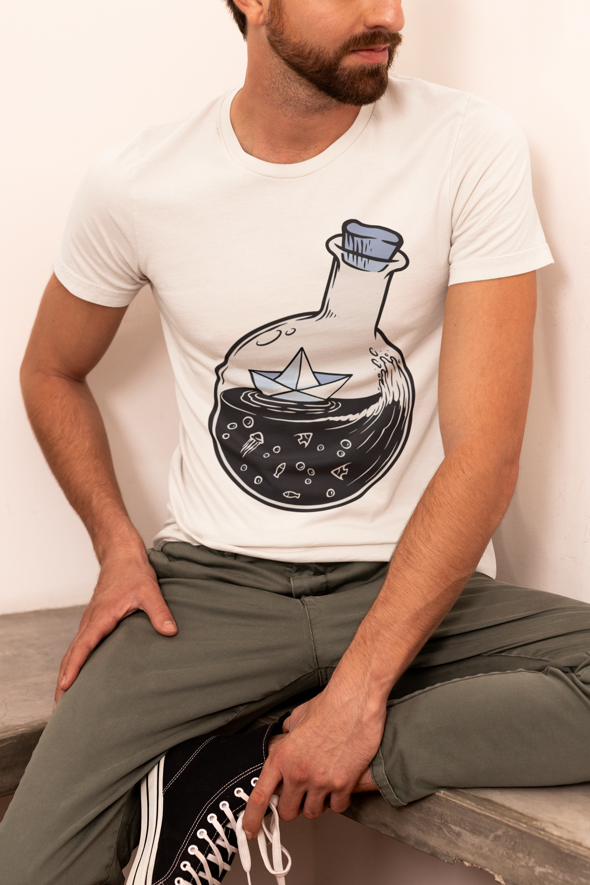 Paper Boat in a Bottle