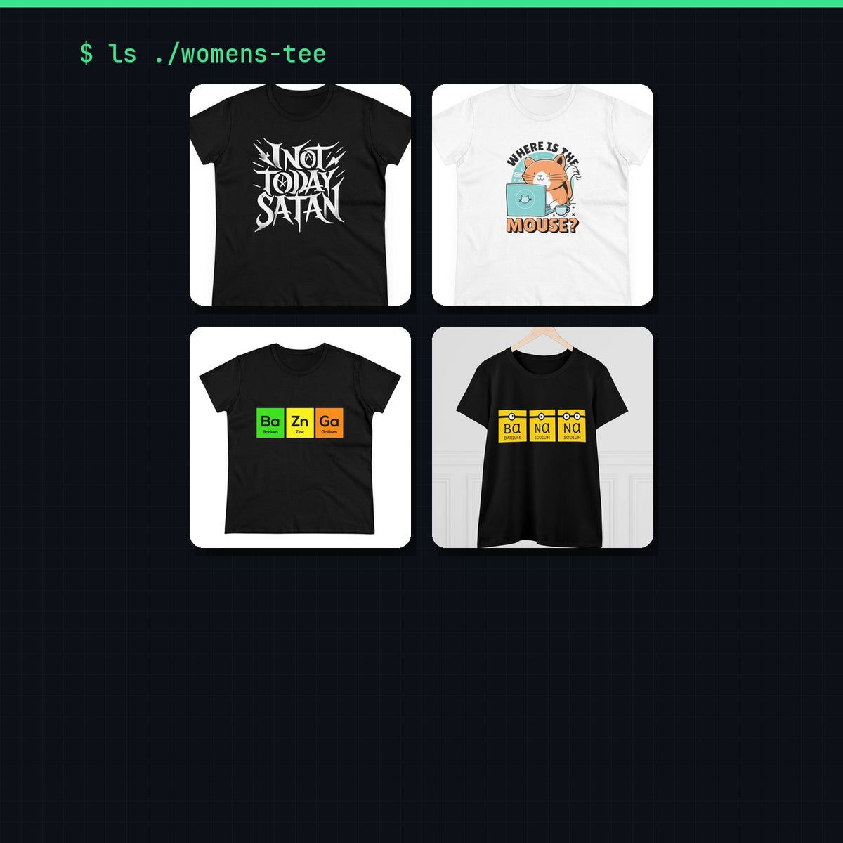 Geekpsters women's tees collection