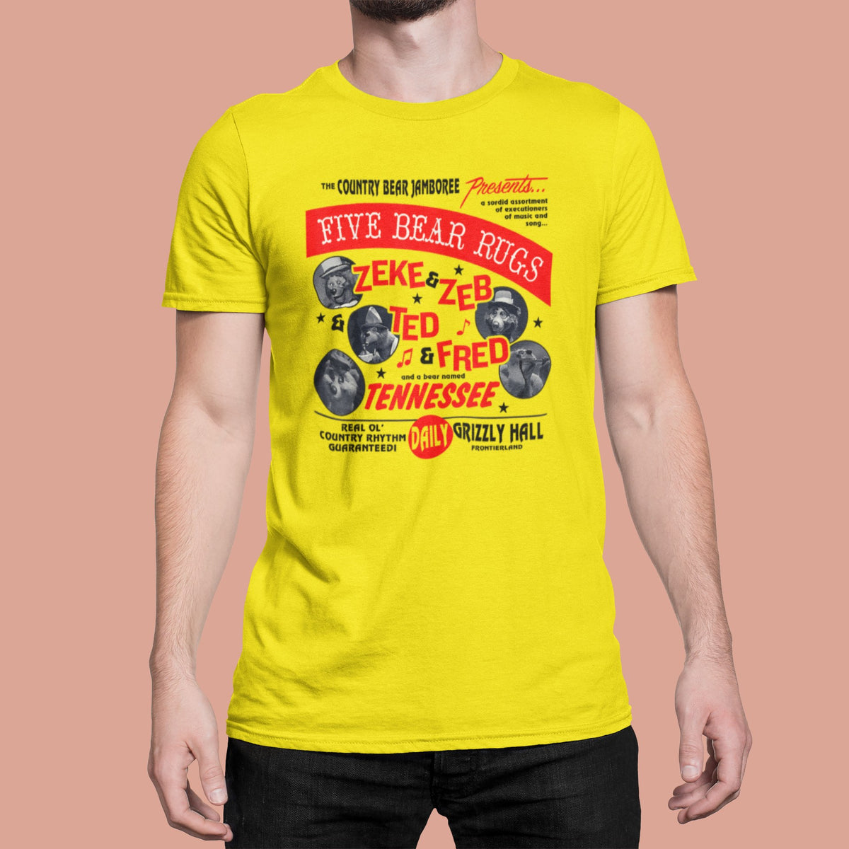 Country Bear Jamboree T-Shirt lifestyle mockup, Geekpsters
