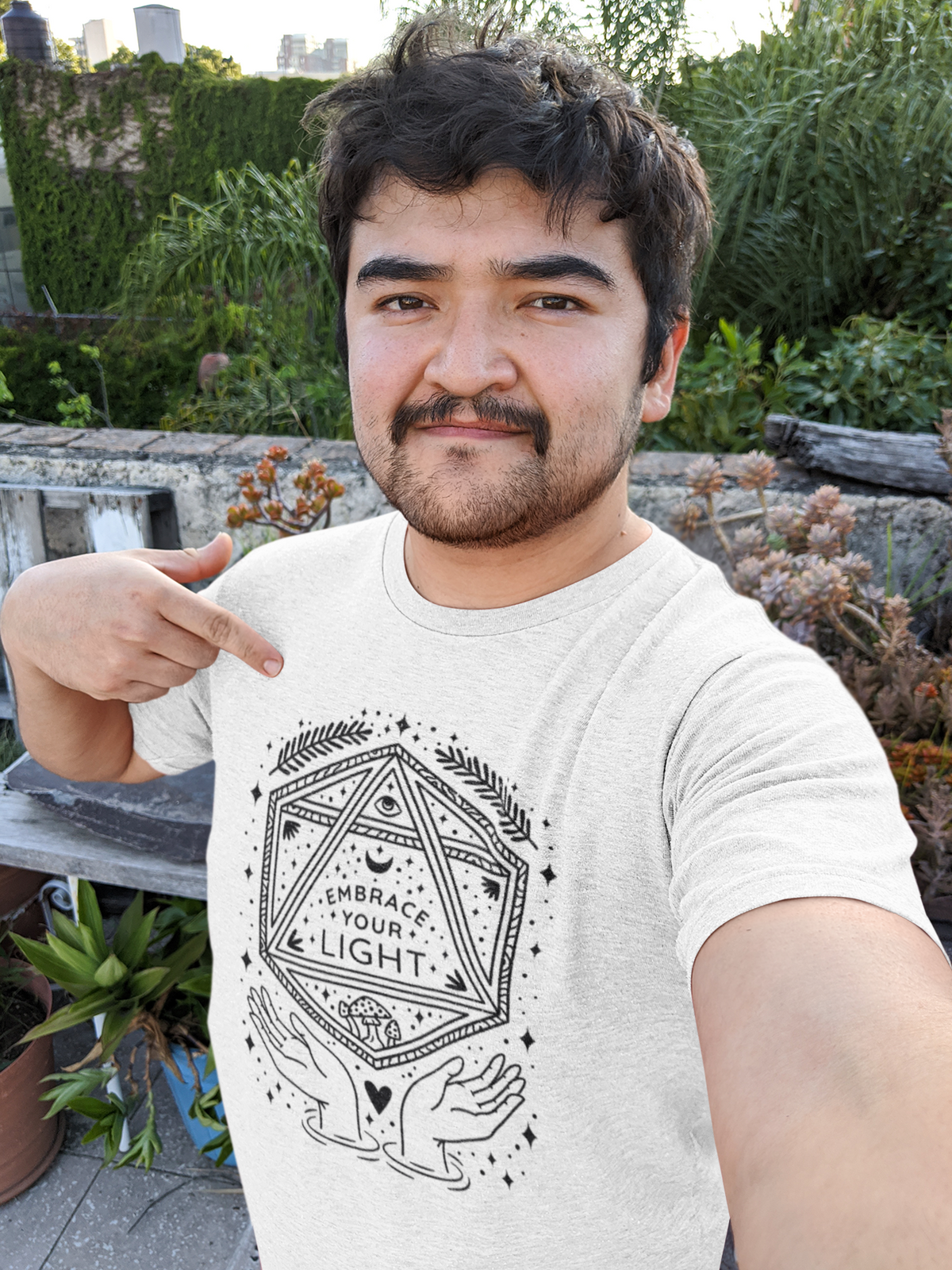 Embrace Your Light T-Shirt | Motivational Graphic Tee | Geekpsters