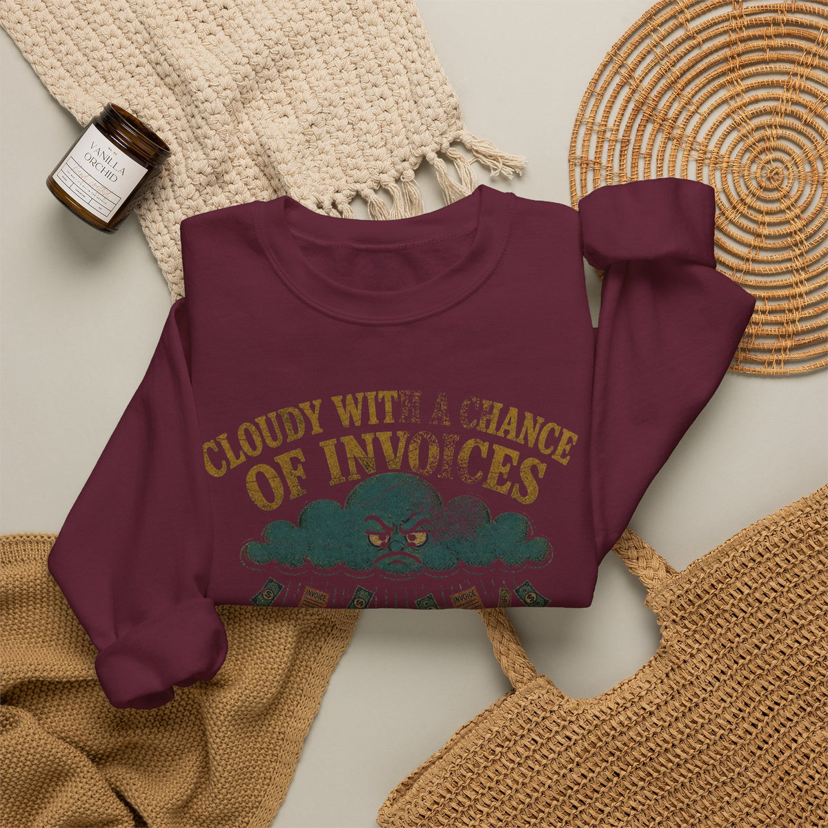 Cloudy With a Chance of Invoices Sweatshirt