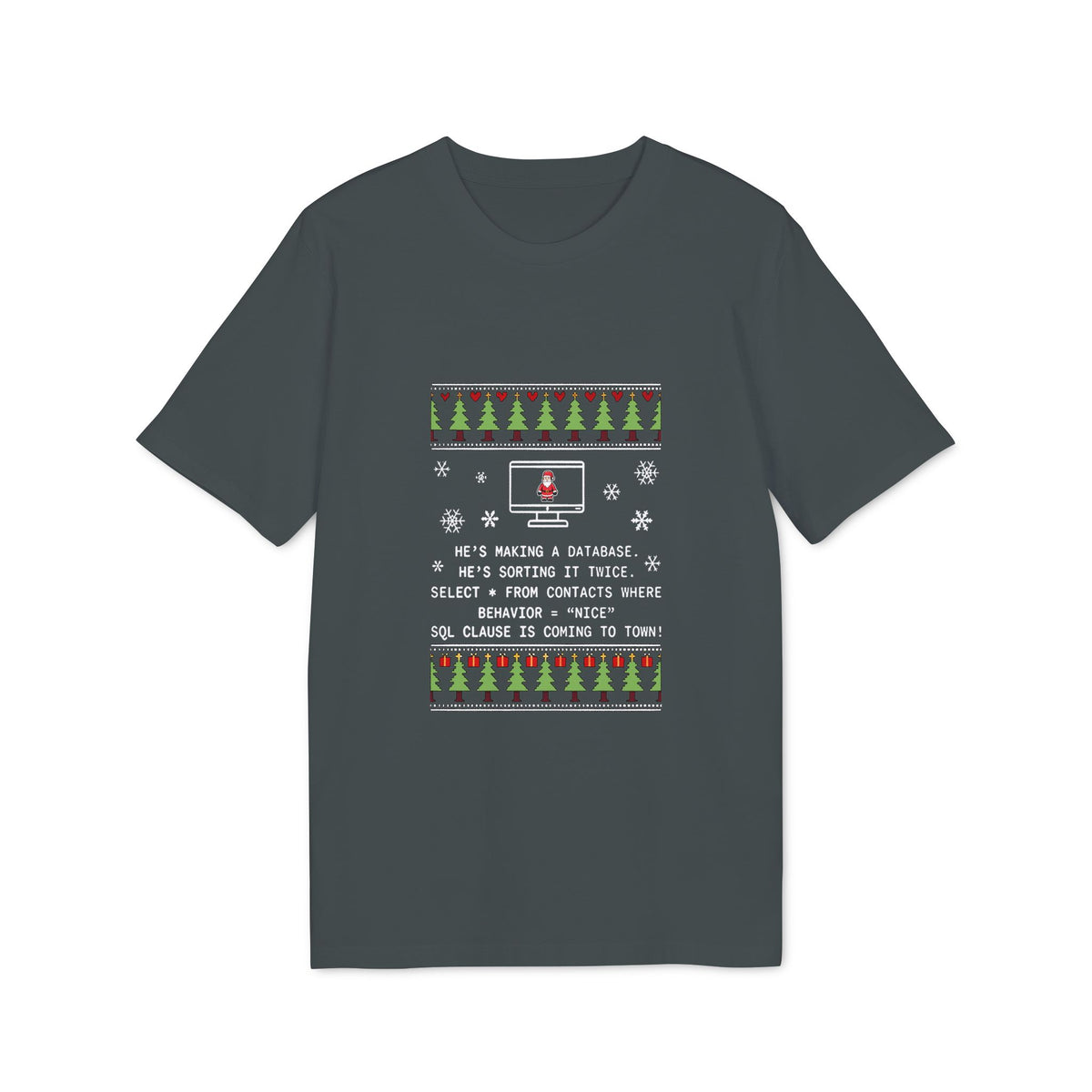 SQL Santa Clause Organic Tee