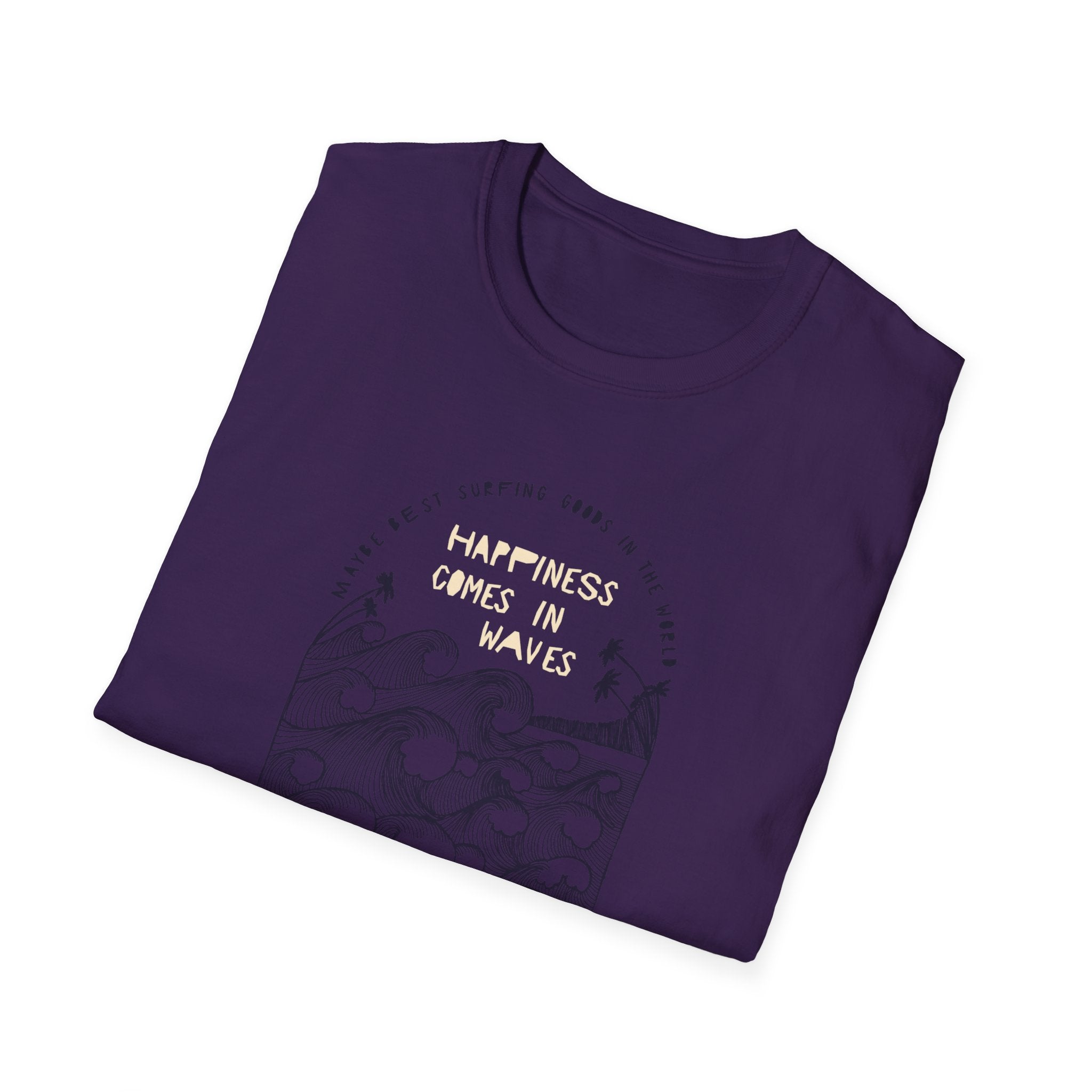 Happiness Comes in Waves T-Shirt