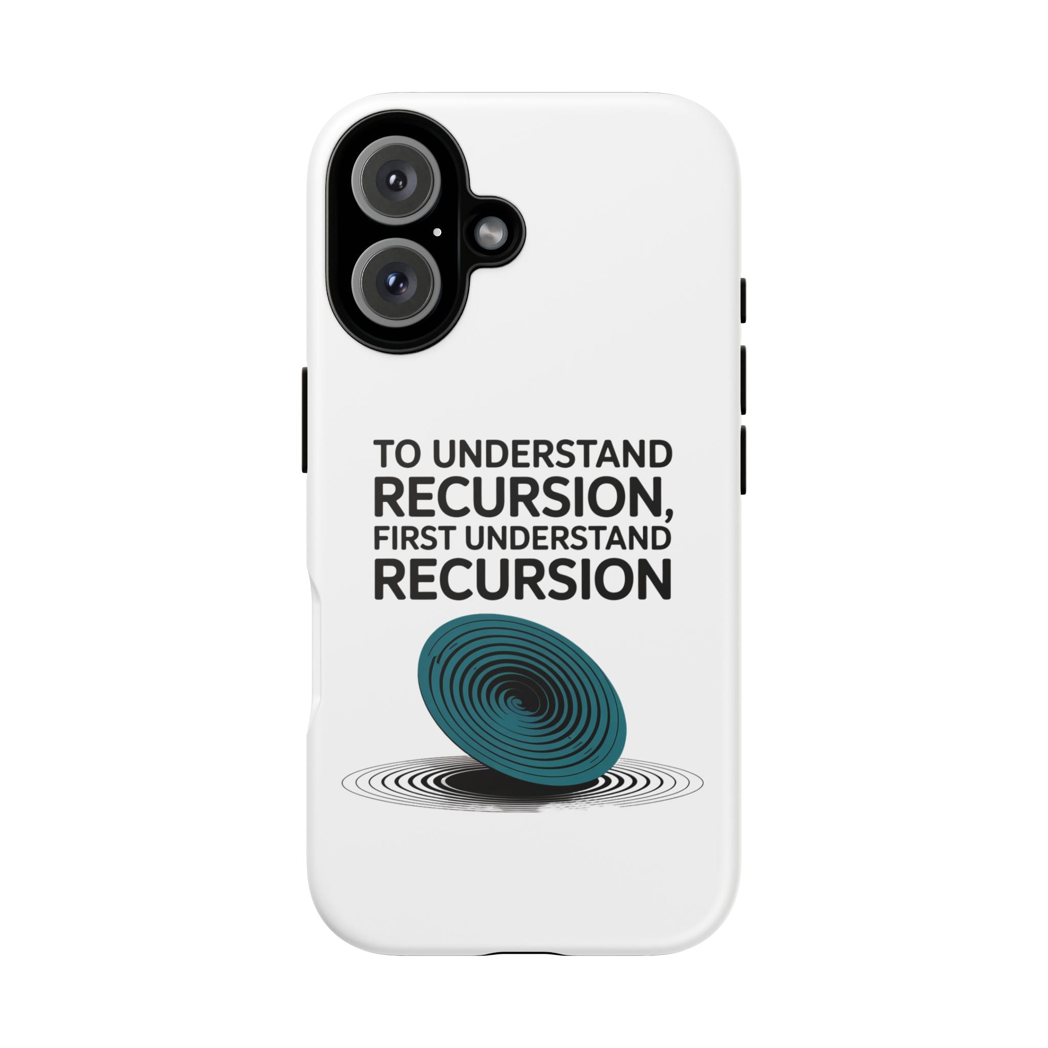 Recursion Black- Impact-Resistant Phone Case