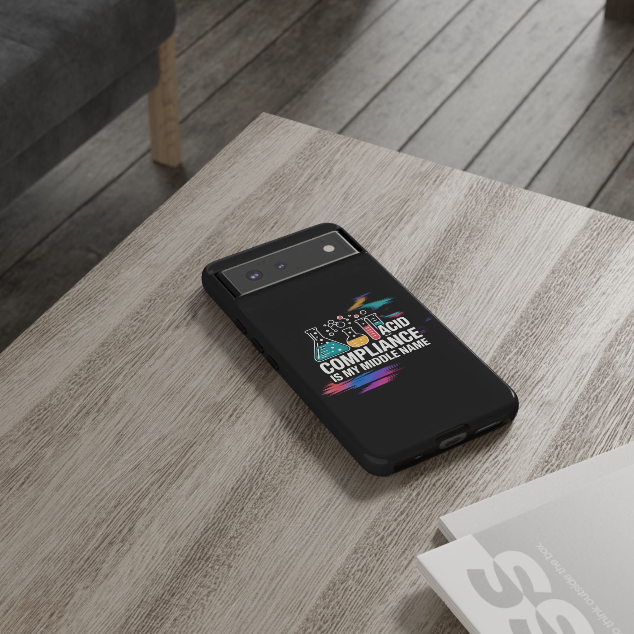 ACID Compliance Is My Middle Name- Impact-Resistant Phone Case