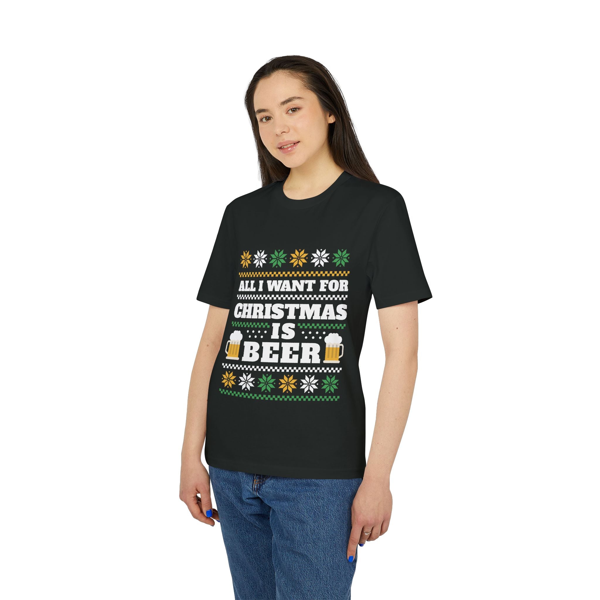 Beer Ugly Sweater - Organic T-Shirt