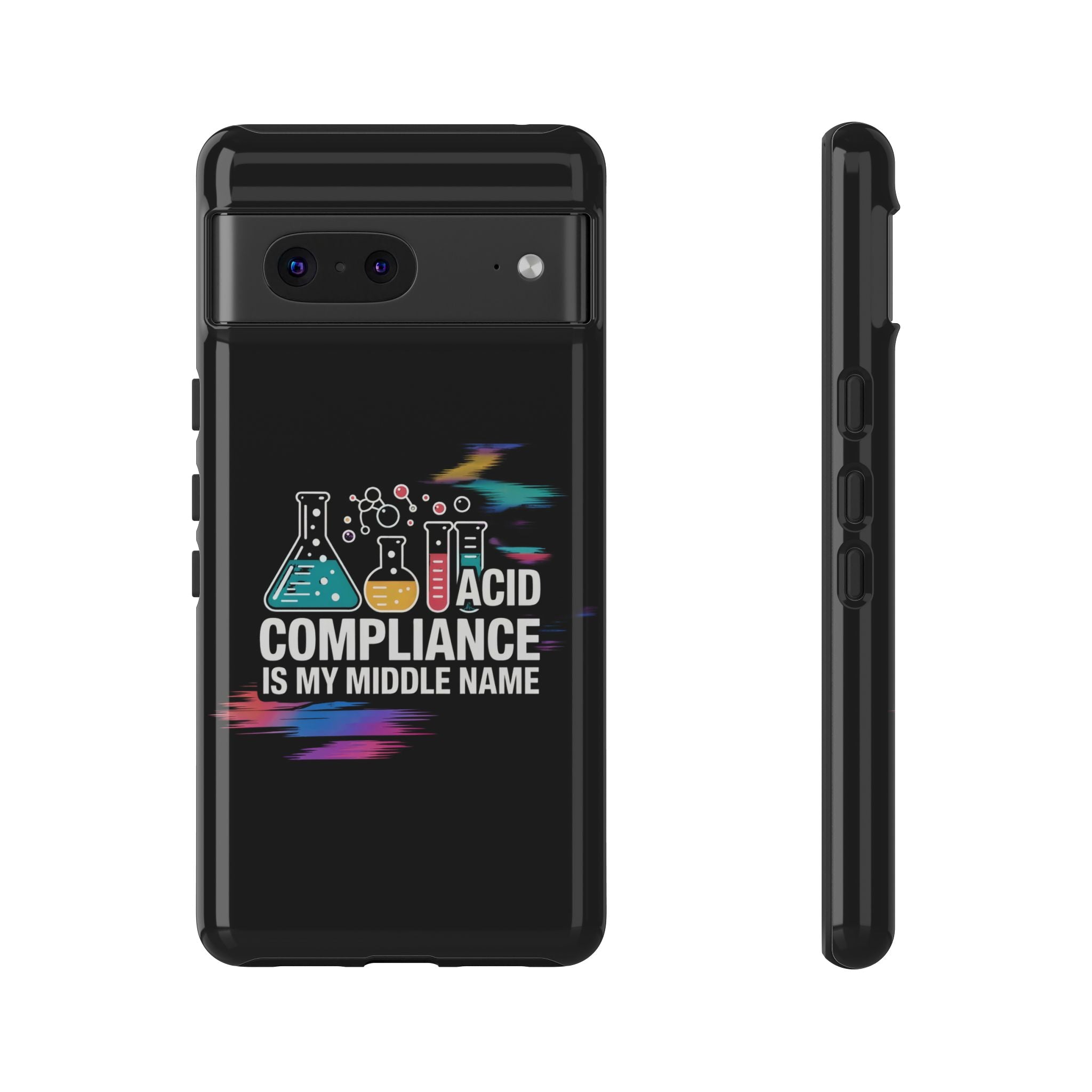 ACID Compliance Is My Middle Name- Impact-Resistant Phone Case