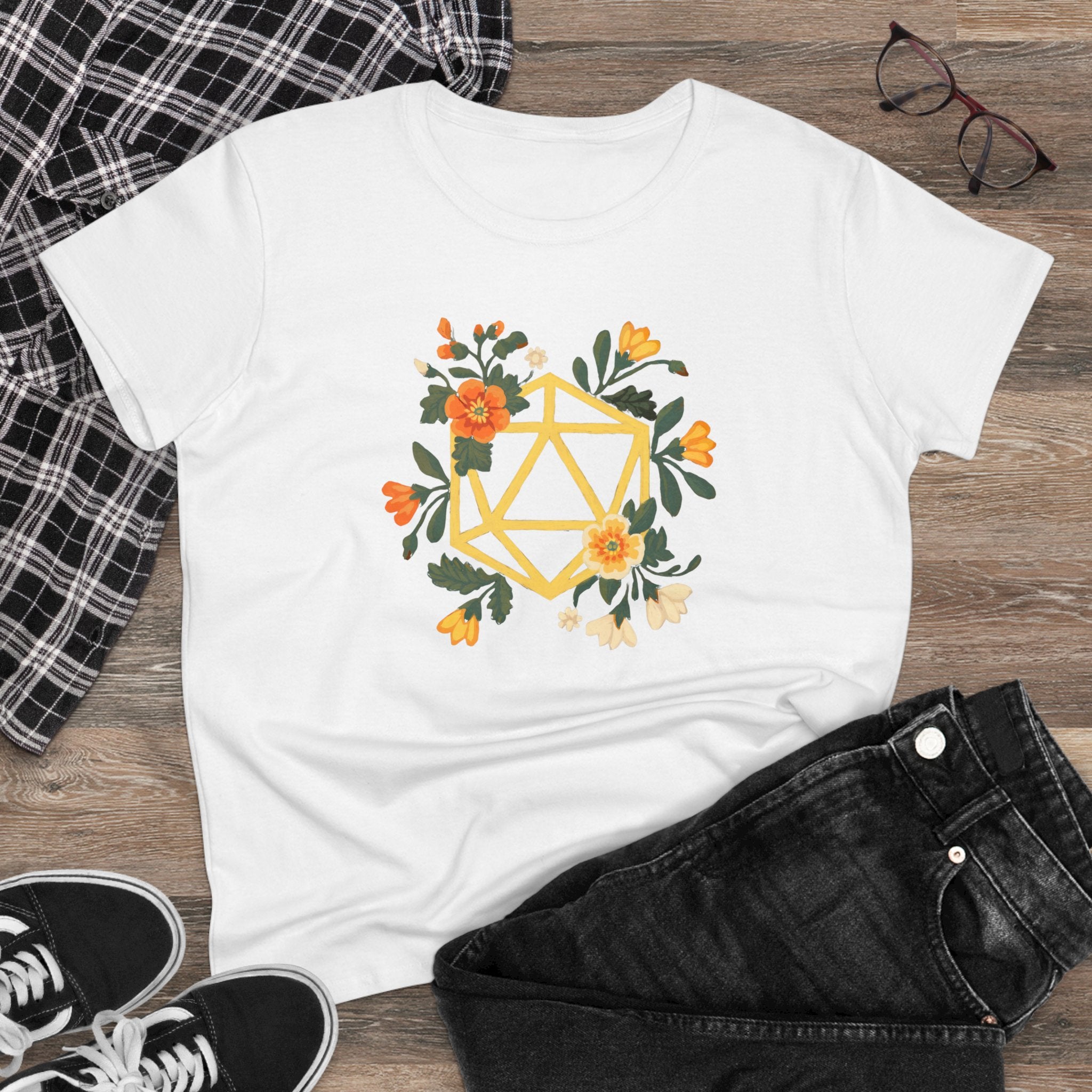 Flower Polyhedron - Women's Tee