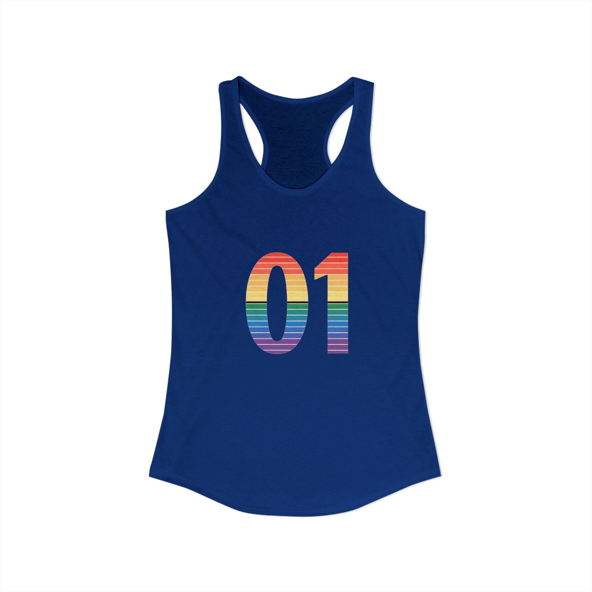 01 Rainbow Binary Racerback Tank