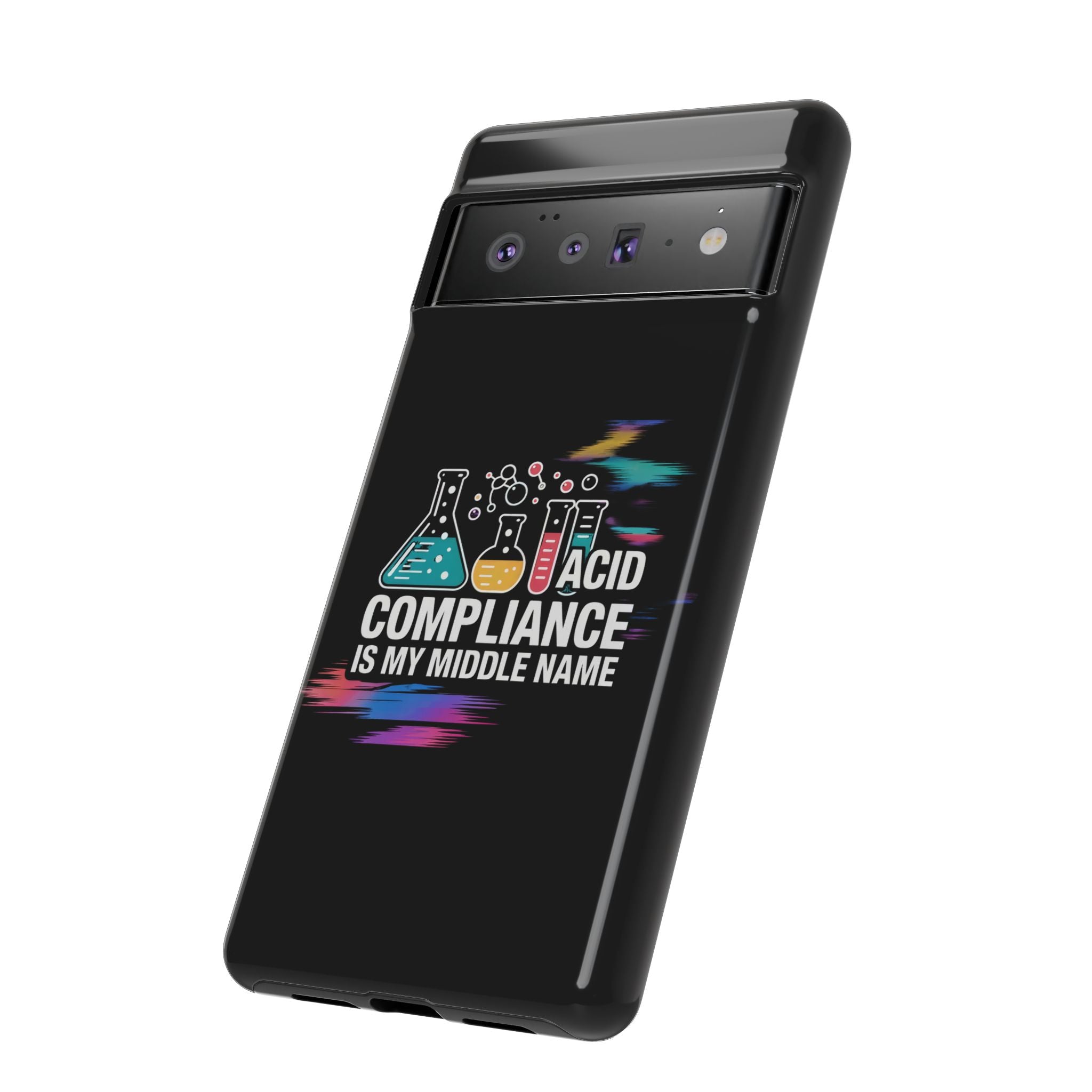 ACID Compliance Is My Middle Name- Impact-Resistant Phone Case
