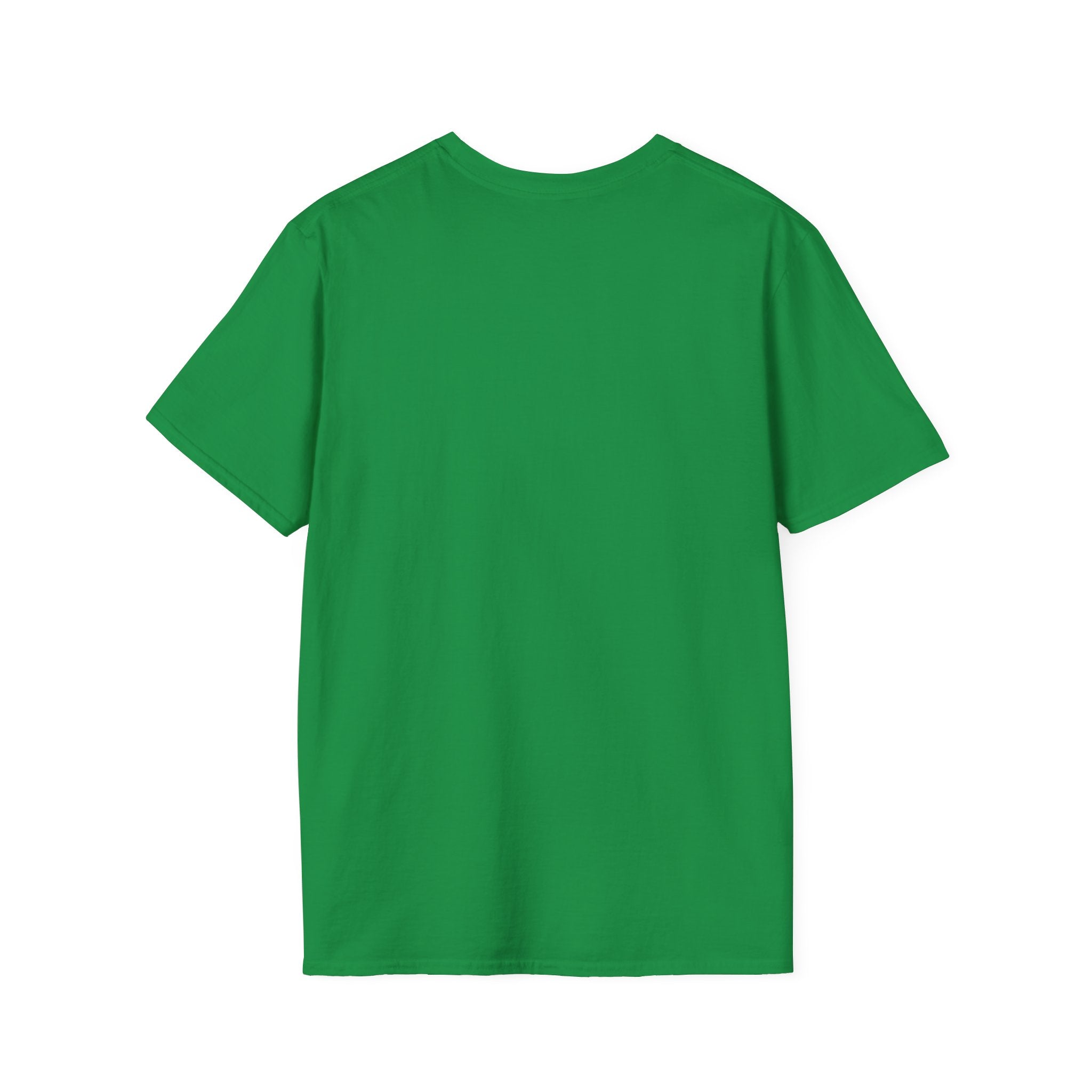 A plain green short-sleeve crew-neck T-shirt from the "Can You Digit" collection is displayed. The T-shirt is shown from the back.