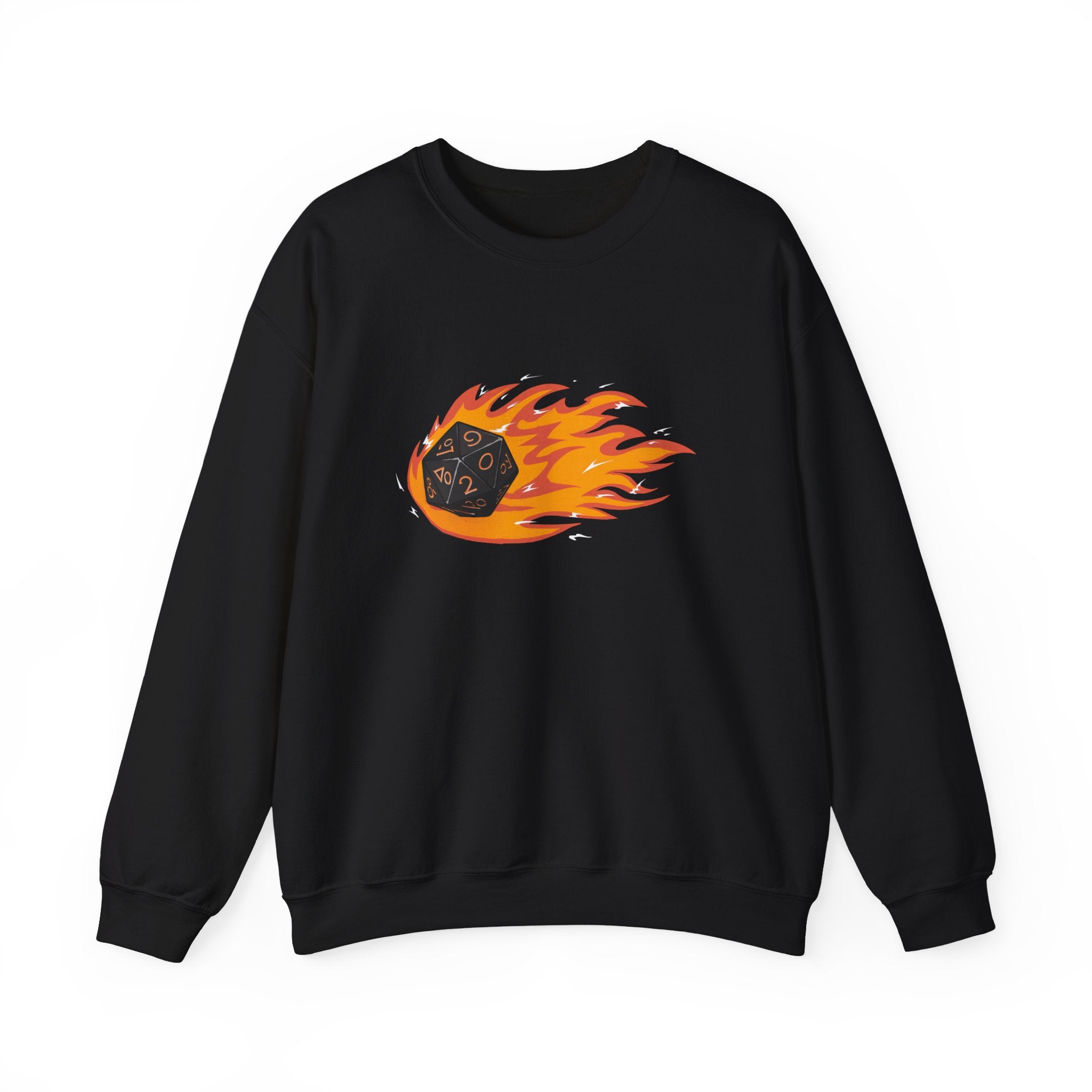 Polyhedral Dice On Fire -  Sweatshirt