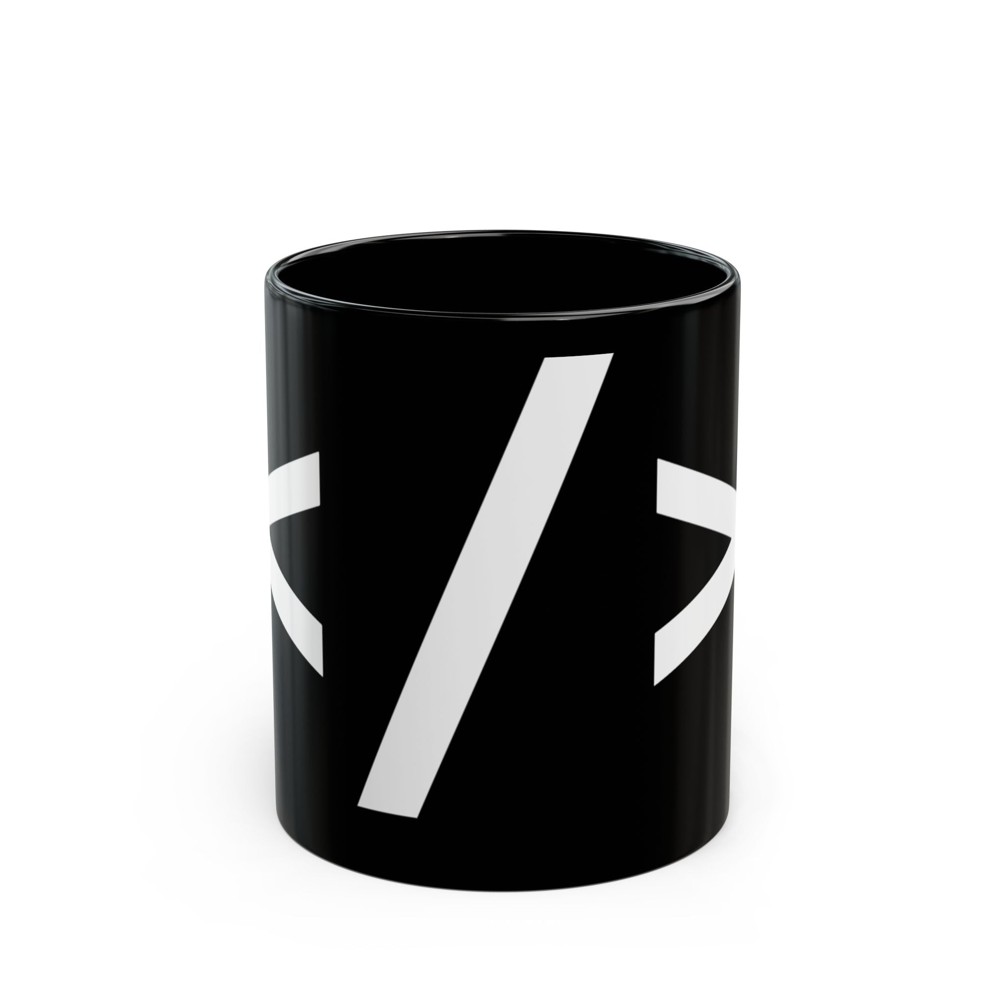 Code Closing White - Black Mug