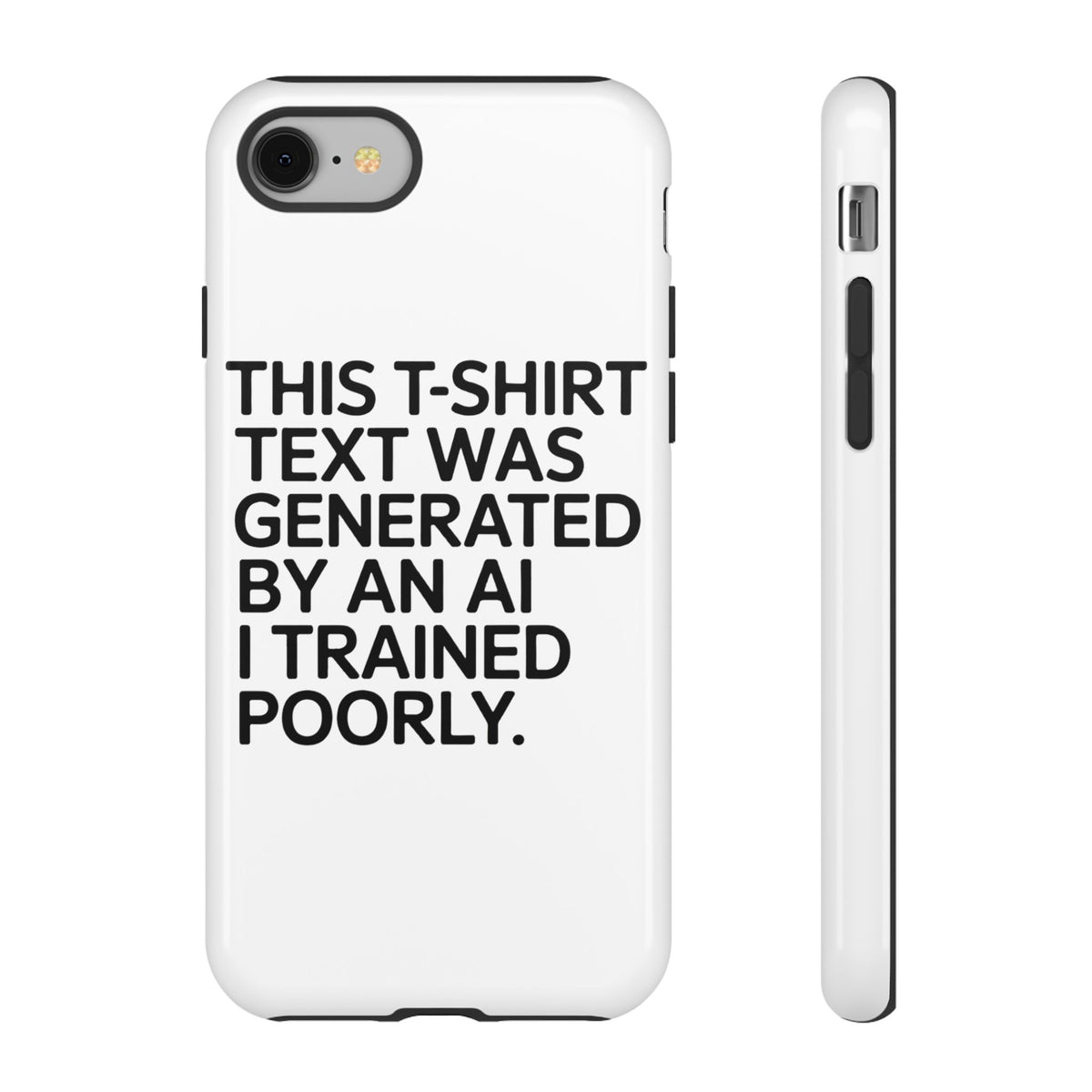 Text Generated by an AI Trained Poorly Phone Case