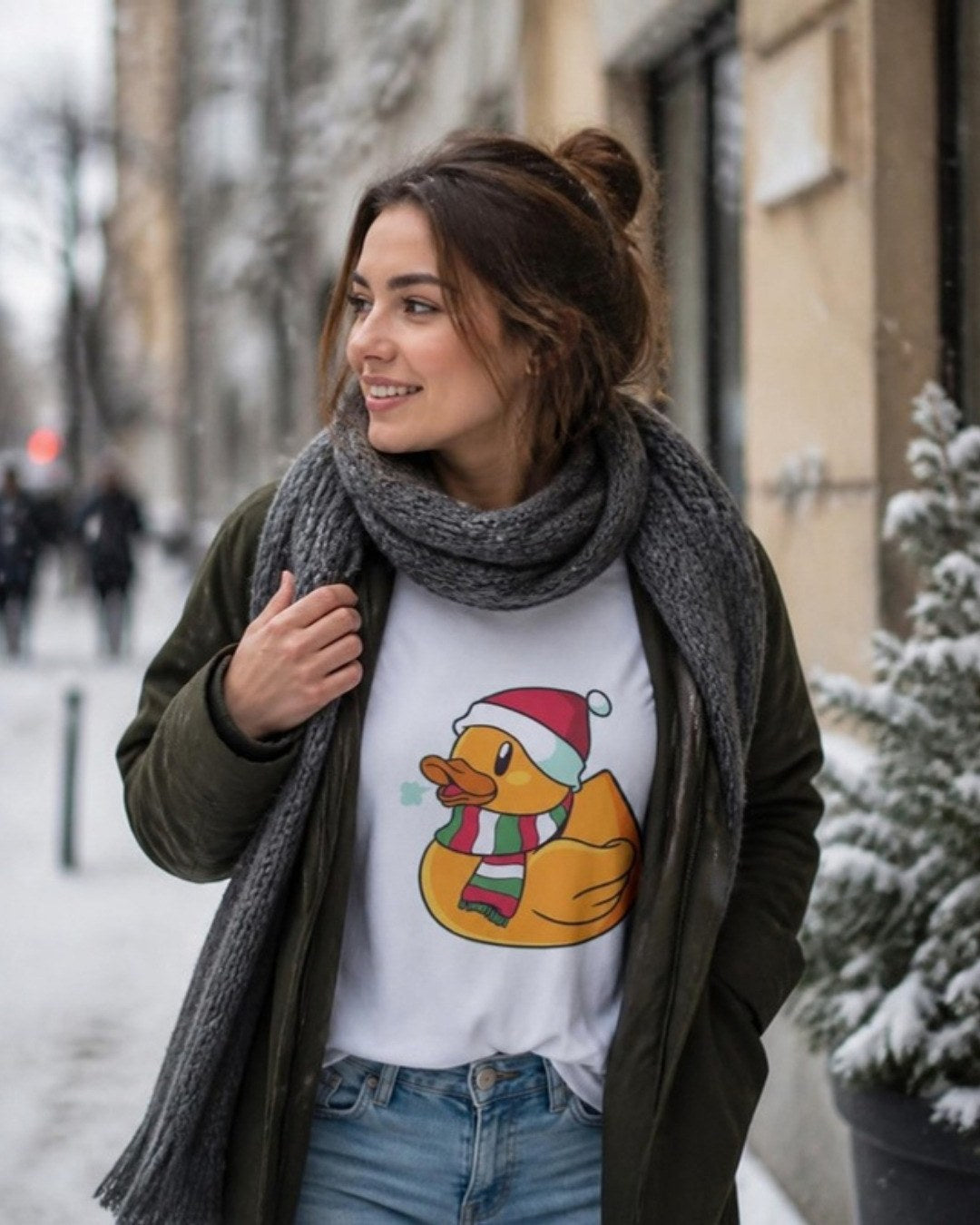 Windy Duck T-Shirt lifestyle mockup, Geekpsters