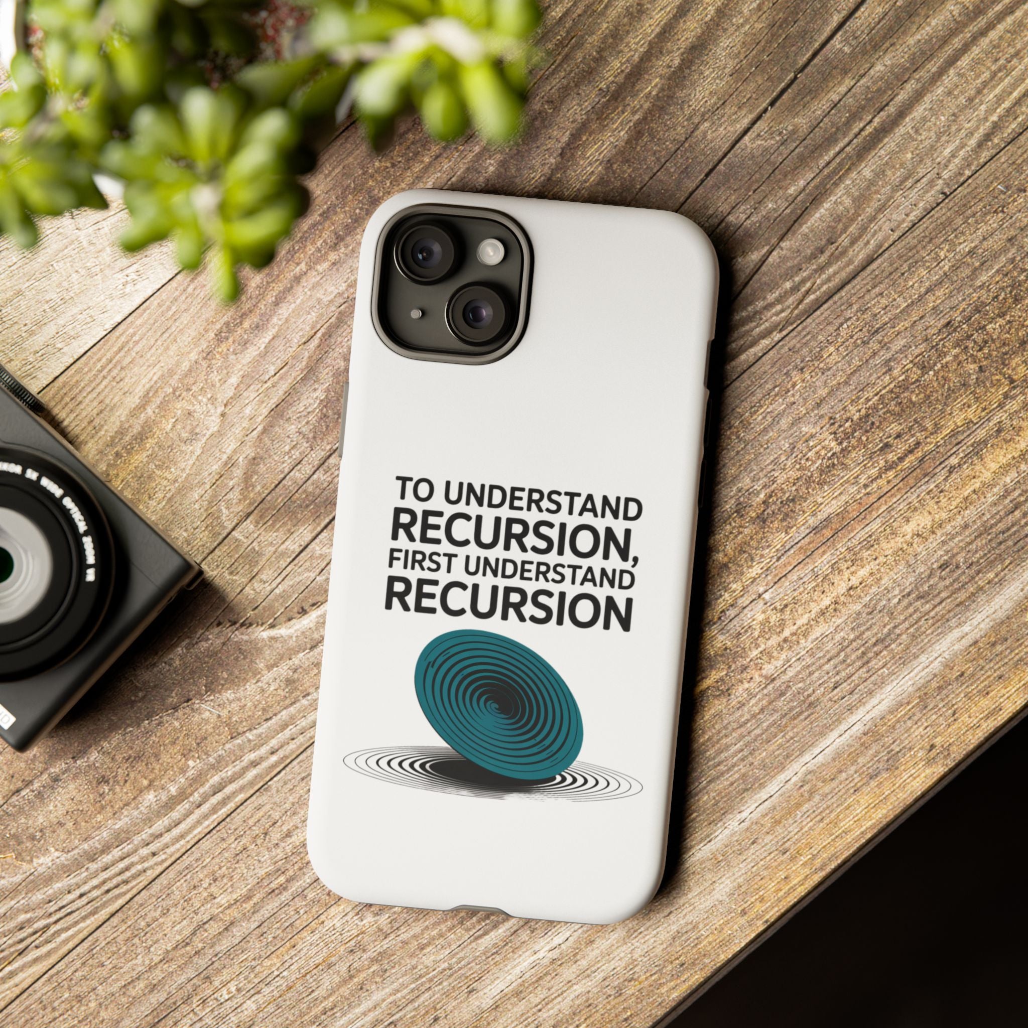 Recursion Black- Impact-Resistant Phone Case