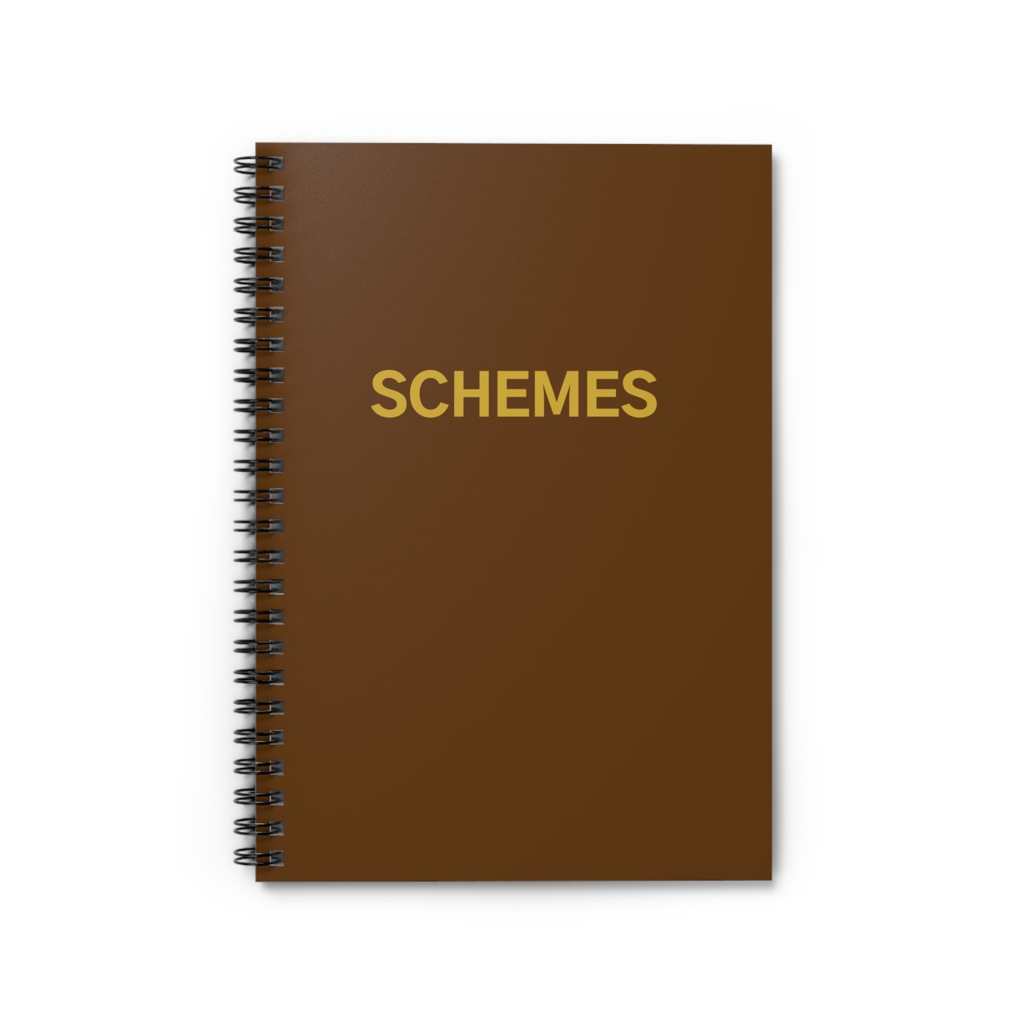 Spiral Notebook - Stylish 'SCHEMES' for Creative Minds