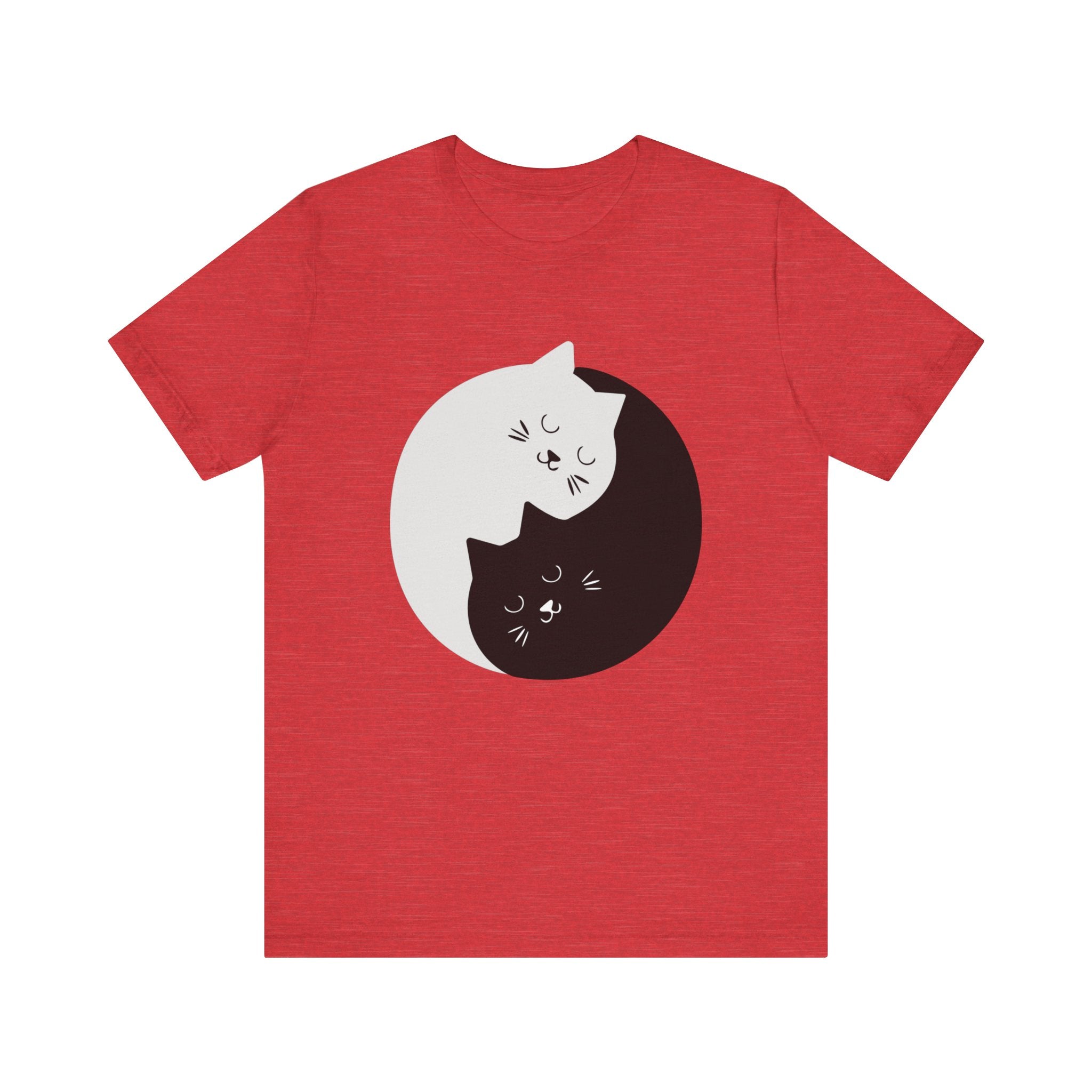 Unisex tee featuring a graphic of YING-ANG KITTIES curled up together to form a Ying & Yang symbol.