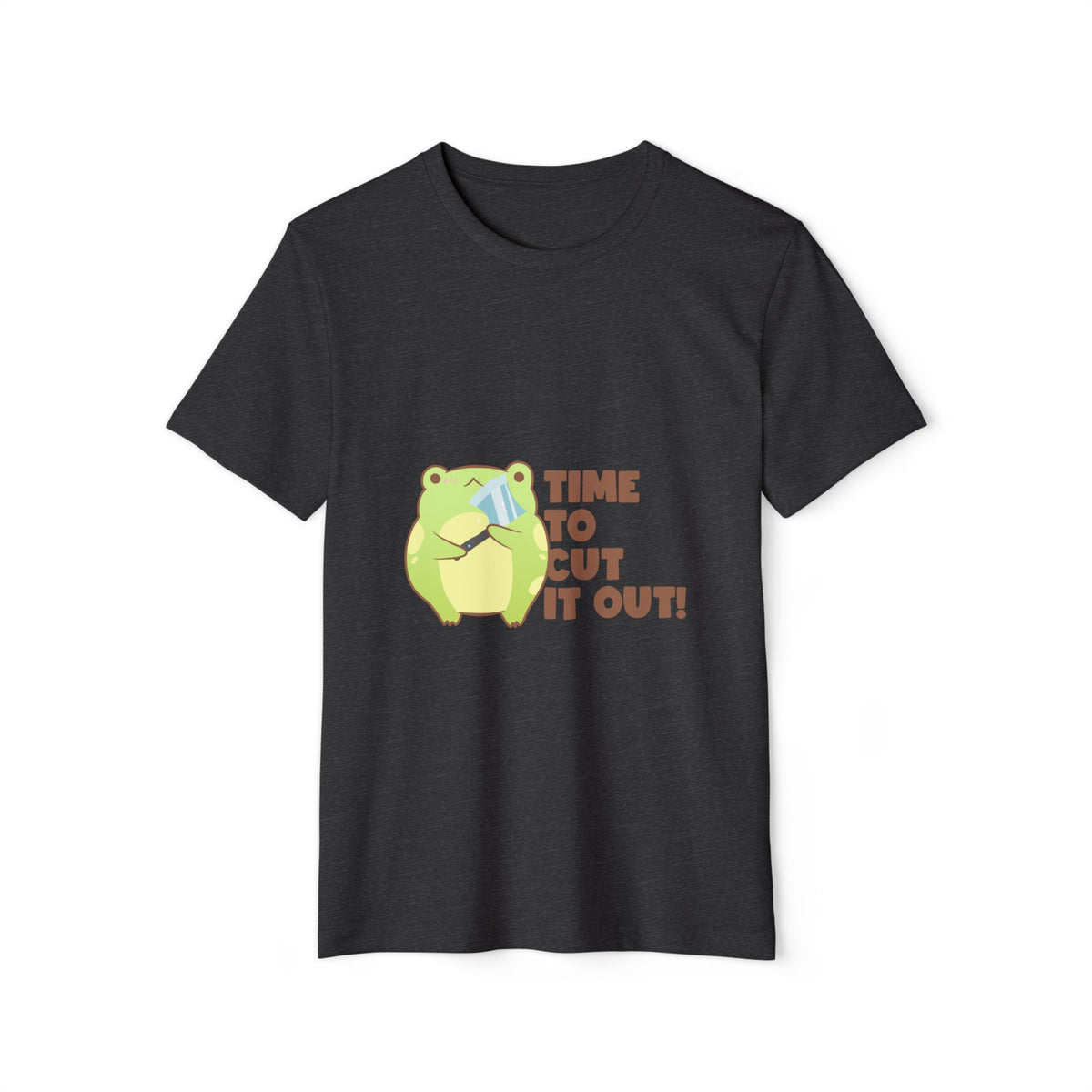 Time to Cut It Out Frog Recycled Organic Tee