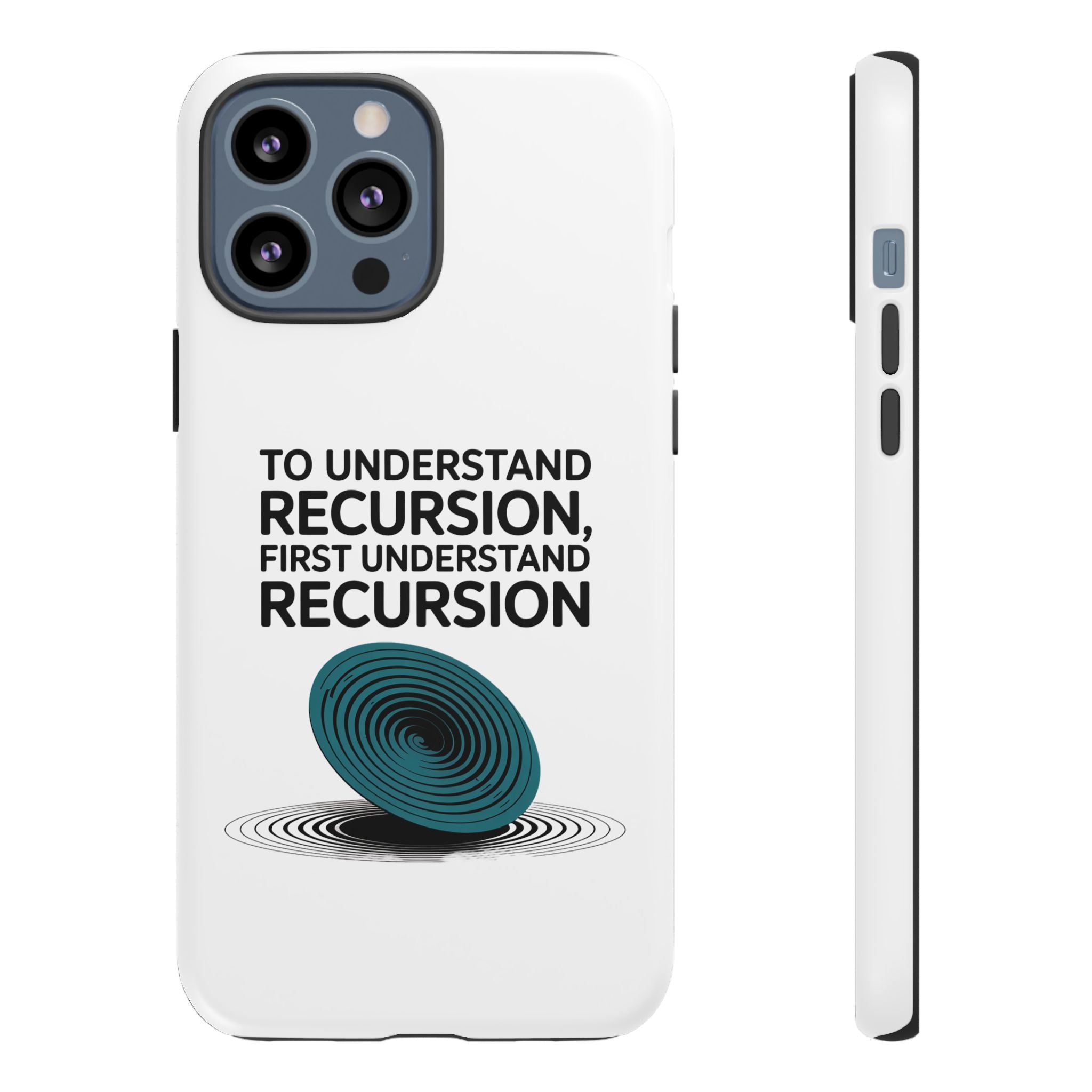 Recursion Black- Impact-Resistant Phone Case