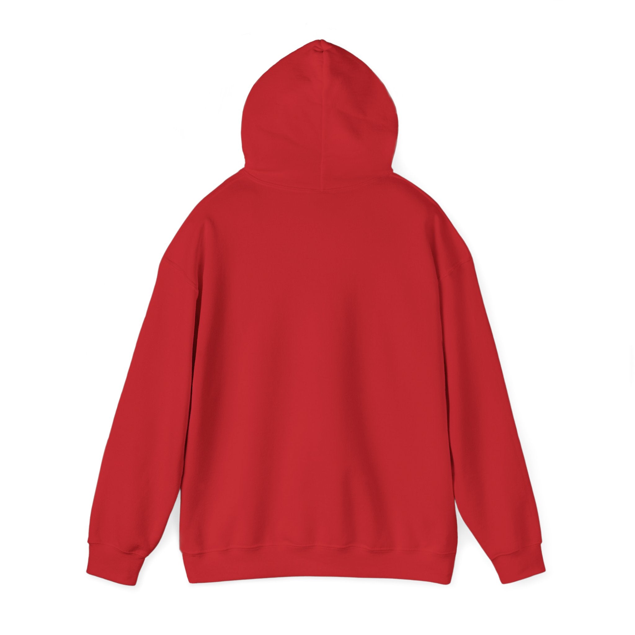 The RU - Hooded Sweatshirt is shown from the back, epitomizing style and ease with its plain design free of logos or text, offering ultimate comfort for any occasion.