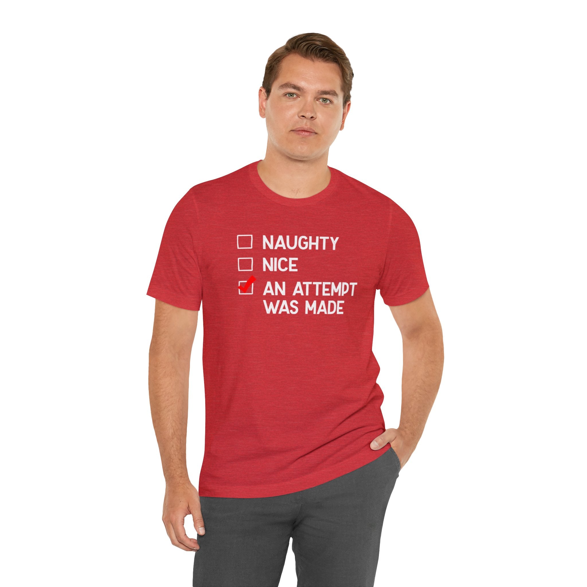 Naughty, Nice T- Shirt
