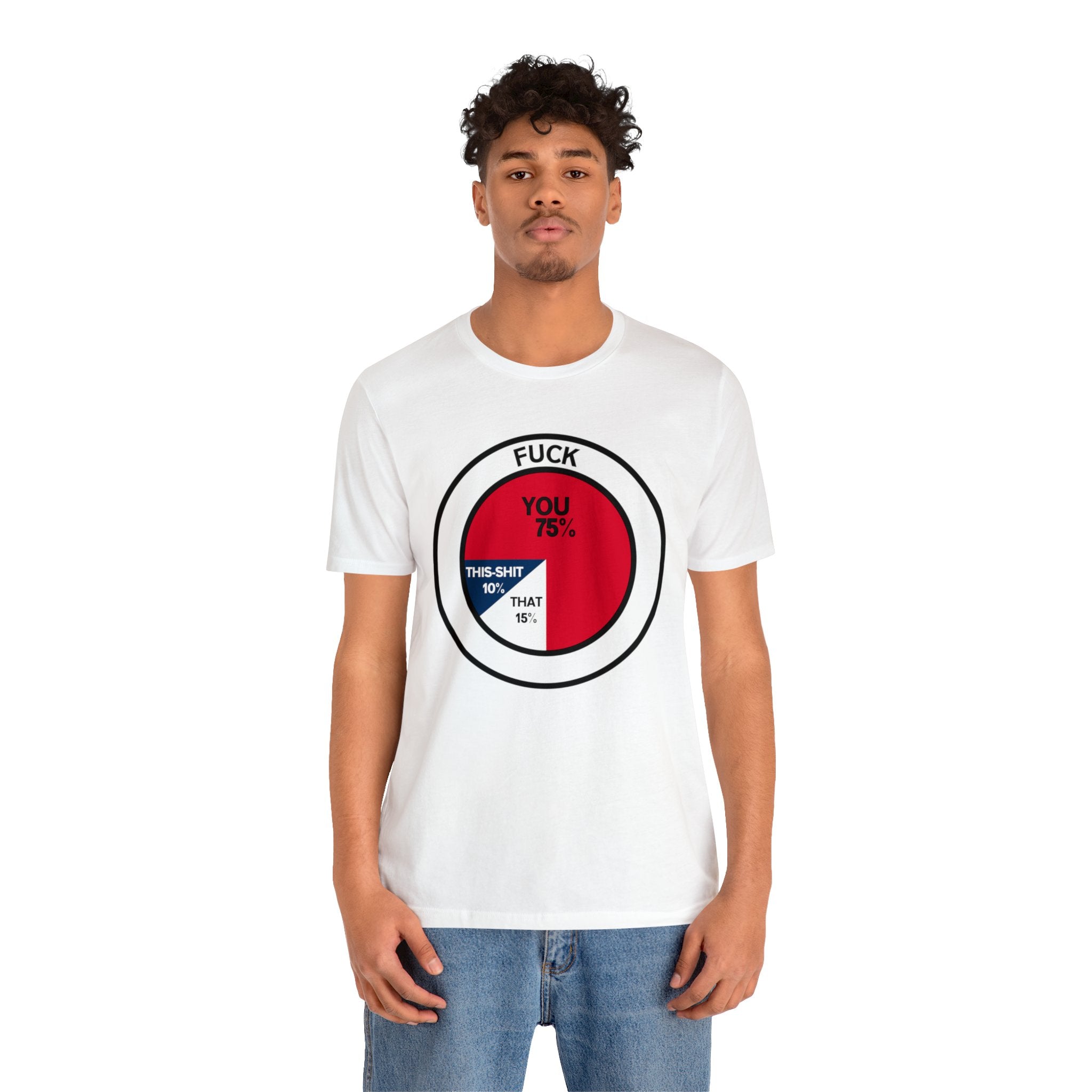 Order a True Statistic T-Shirt with a red and blue circle today.