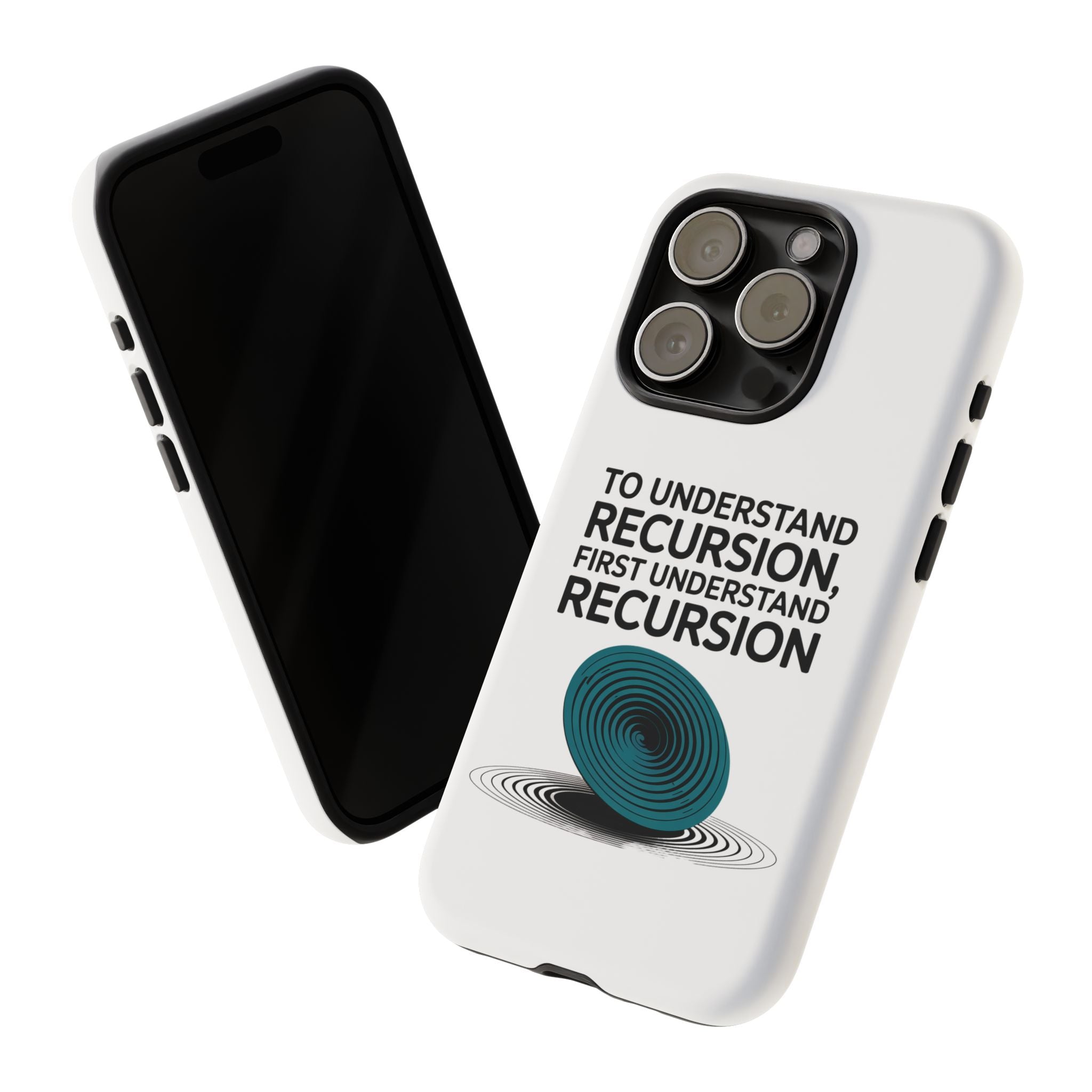 Recursion Black- Impact-Resistant Phone Case