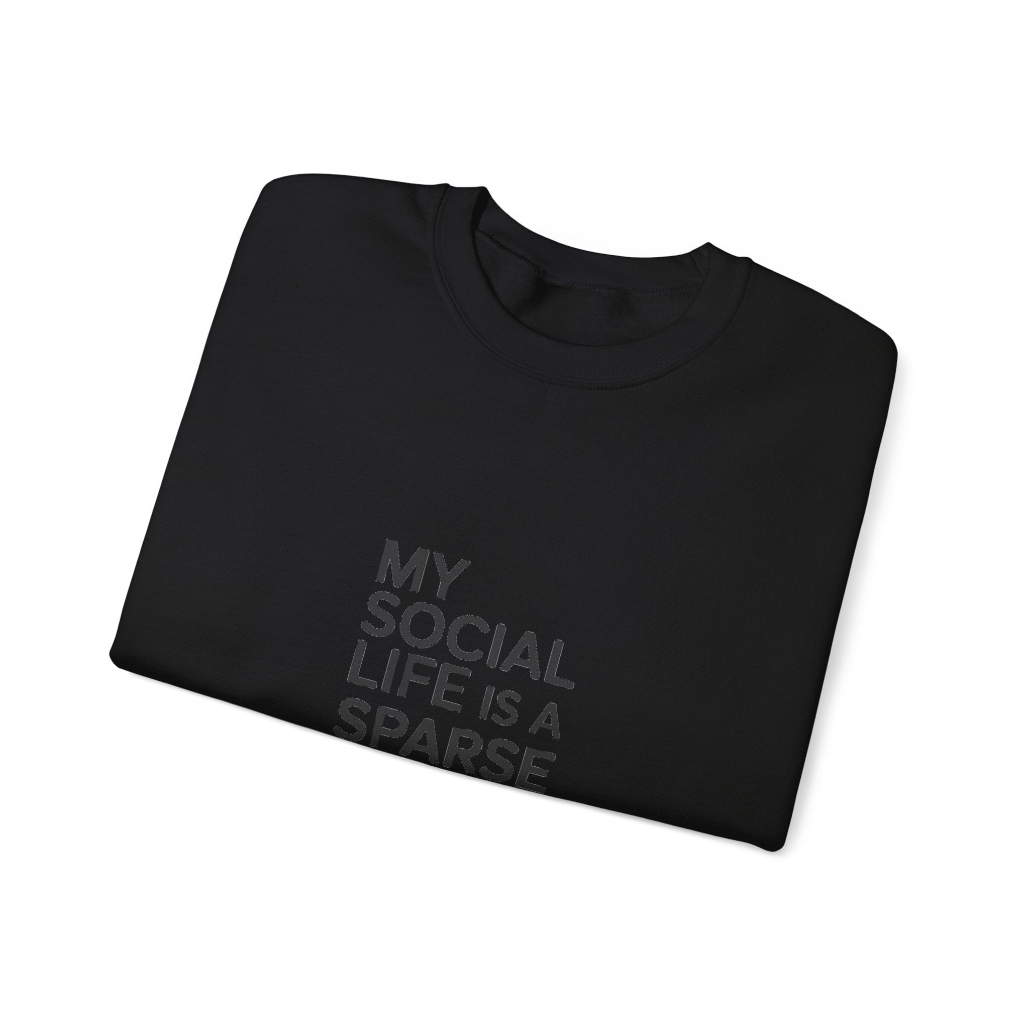 My social life is a sparse matrix White - Sweatshirt