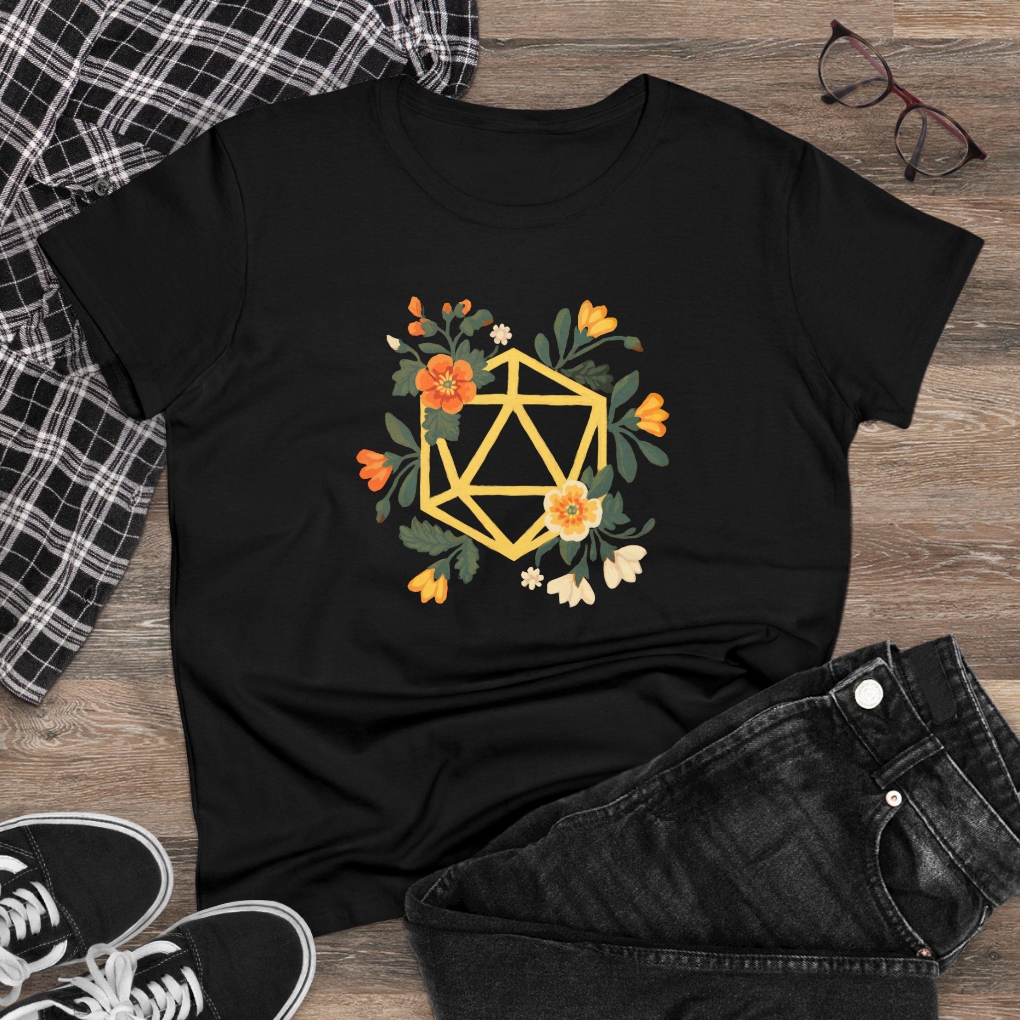 Flower Polyhedron - Women's Tee