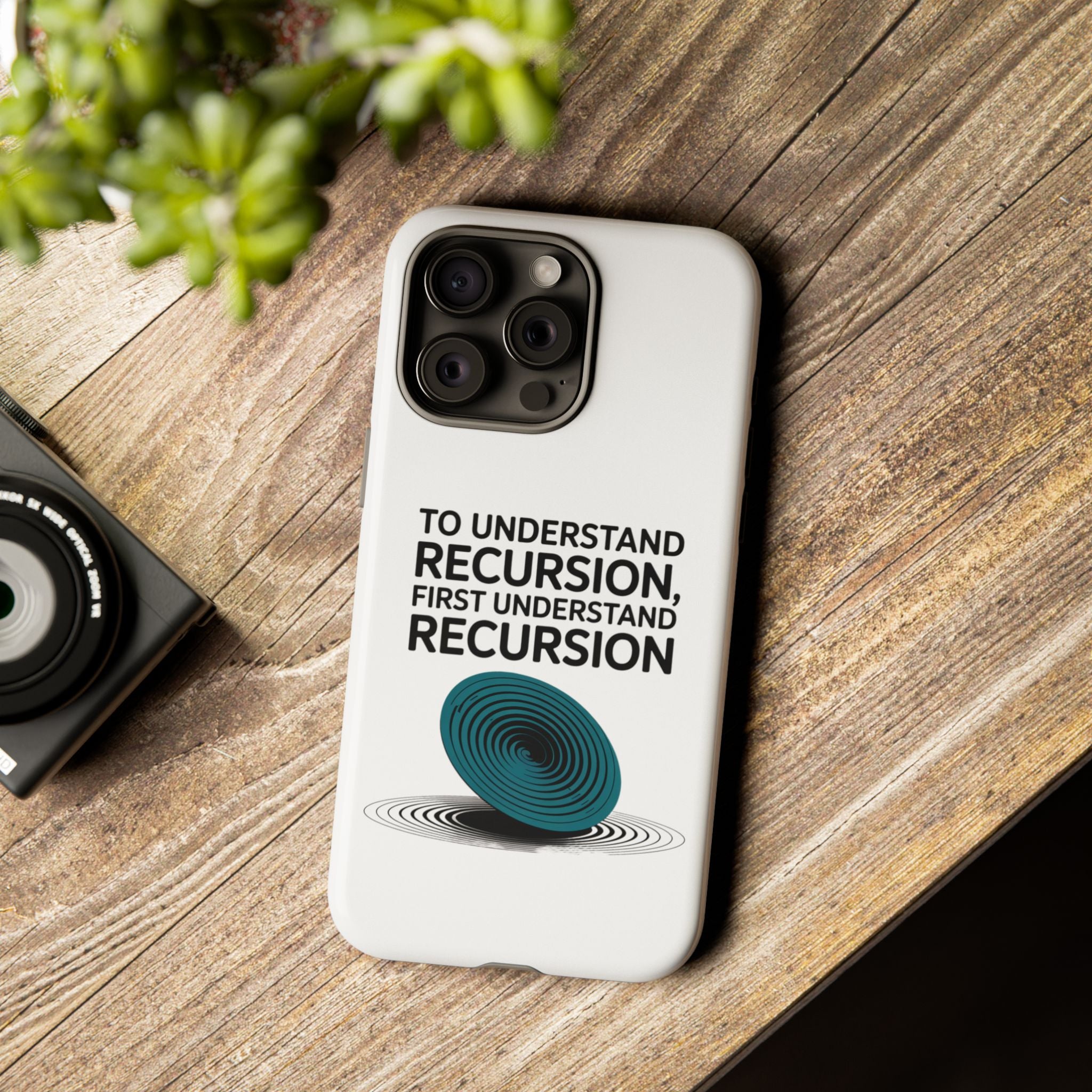 Recursion Black- Impact-Resistant Phone Case