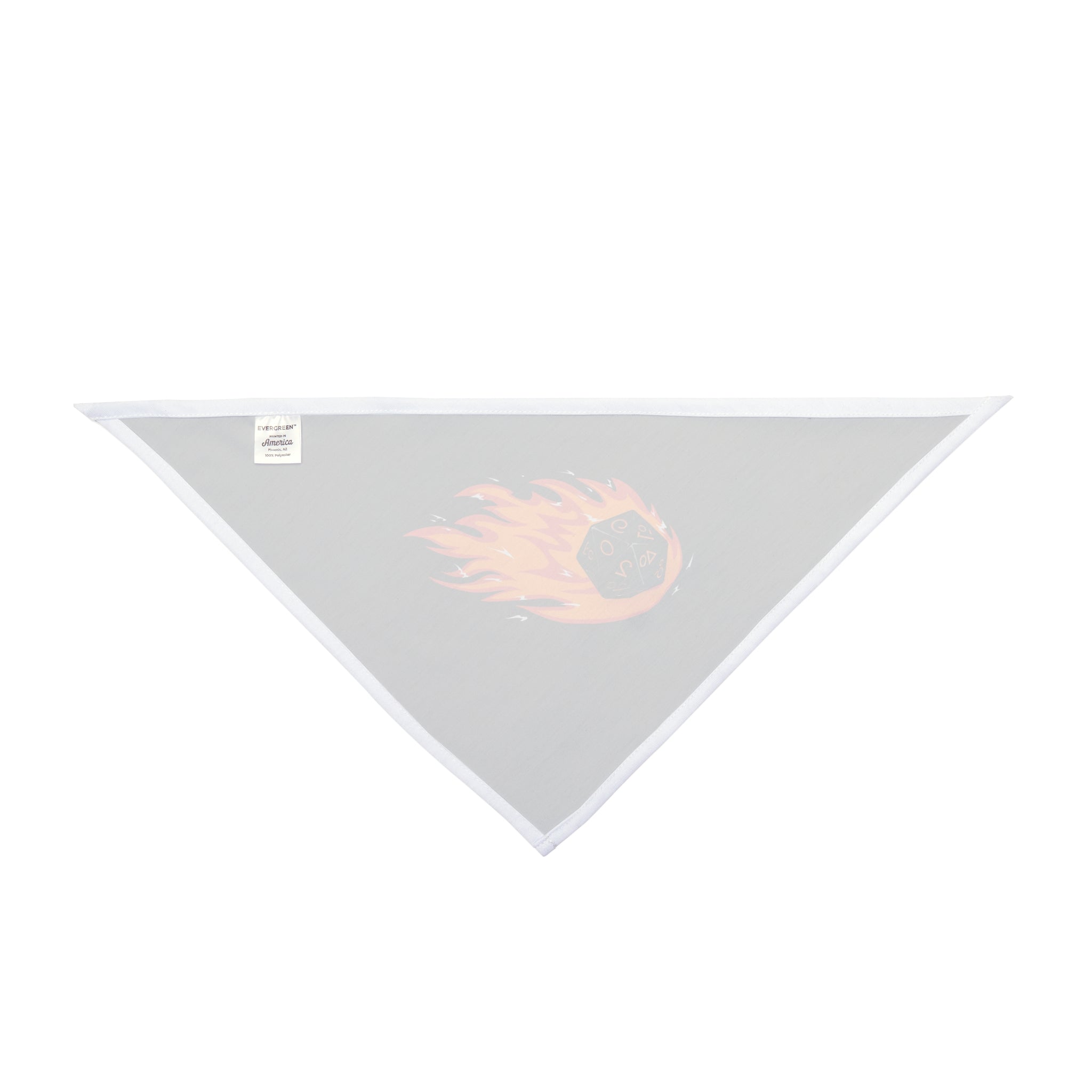 Polyhedral Dice On Fire - Pet Bandana