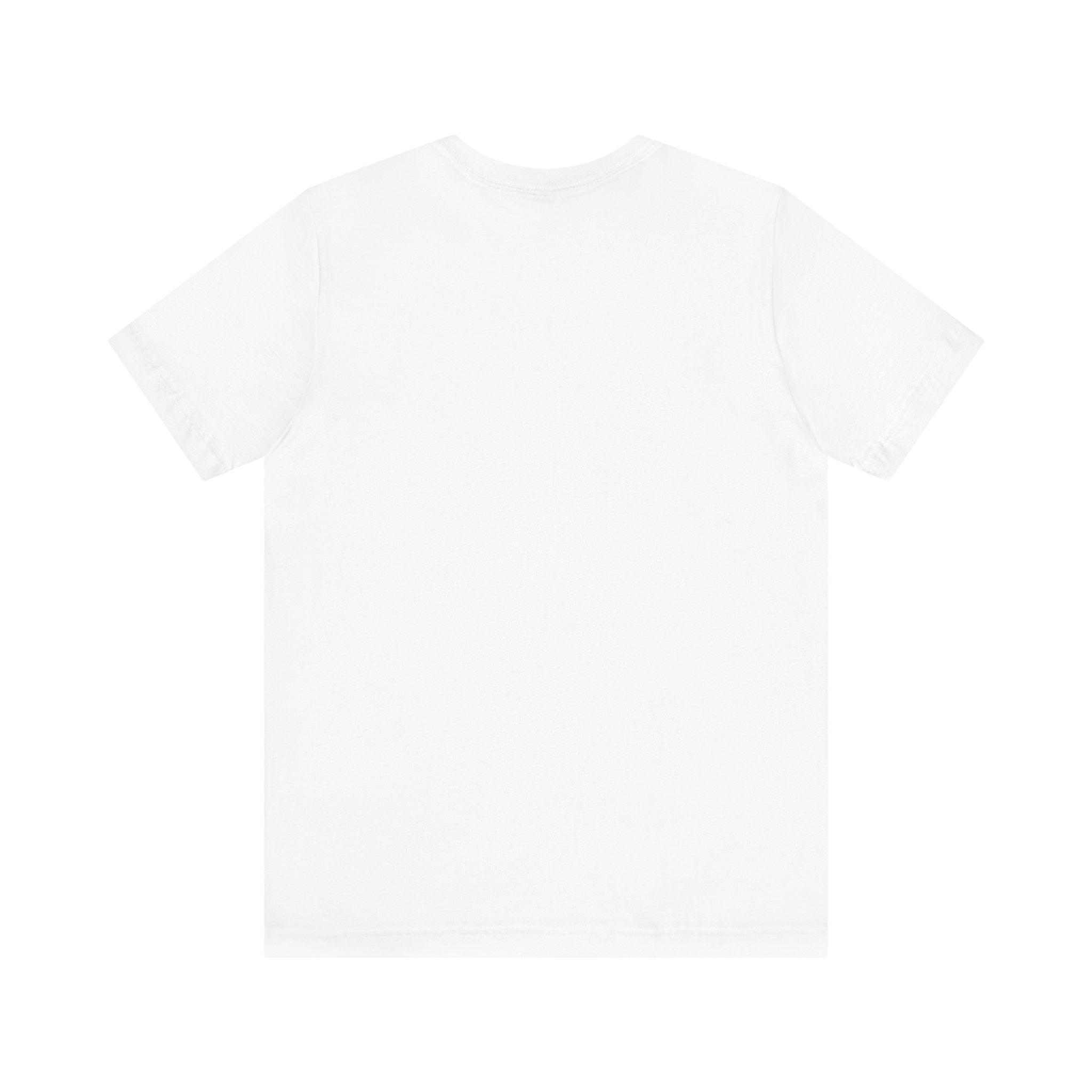 A plain white, stylish C-Ho-Co-La-Te - T-Shirt made from 100% Airlume cotton is shown laid out flat, facing backwards. The shirt has no visible logos, designs, or patterns.