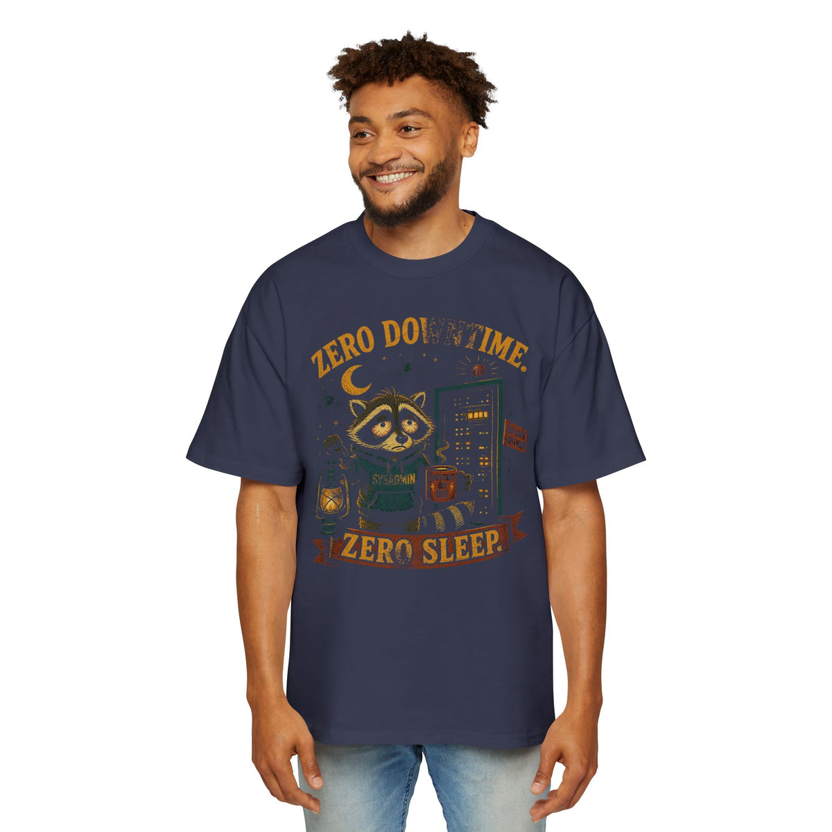 Zero Downtime, Zero Sleep Oversized Tee