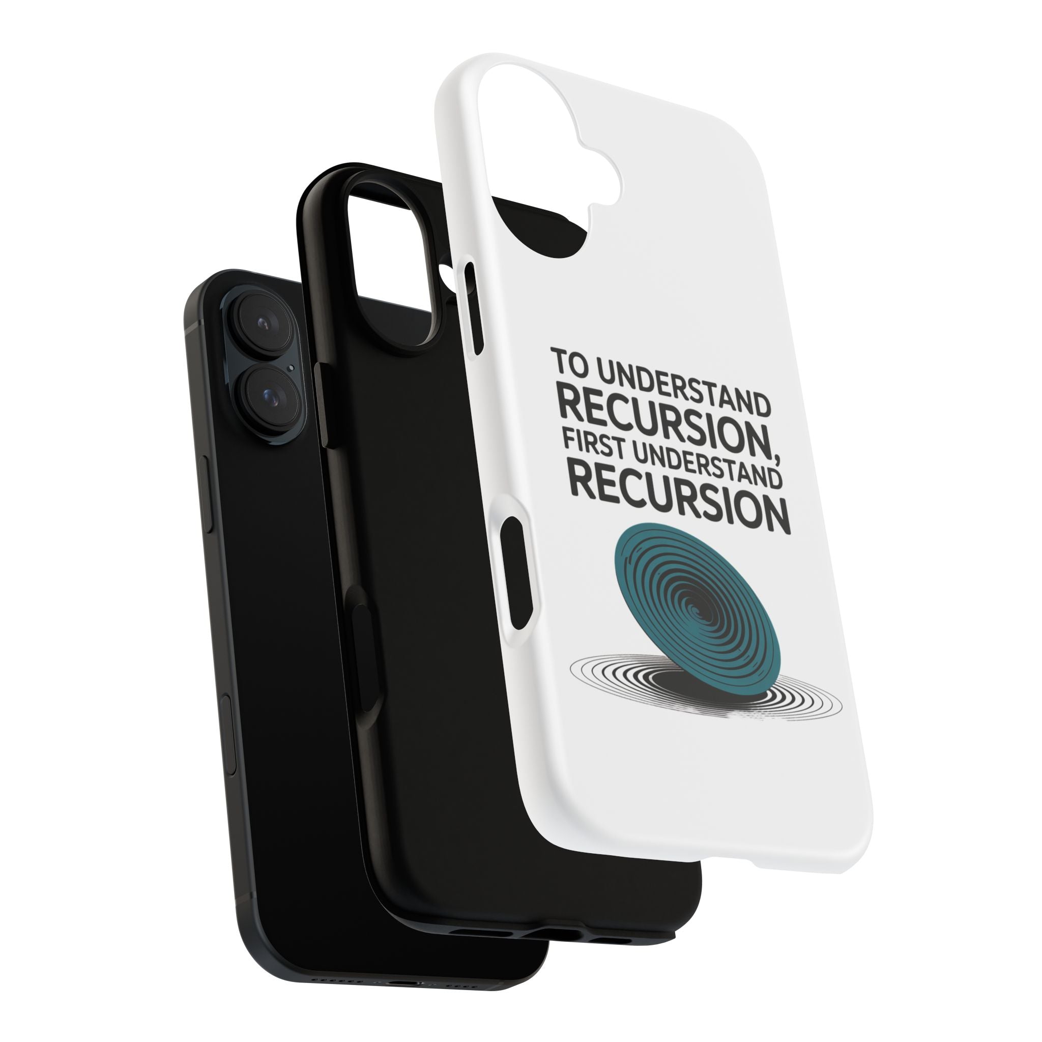 Recursion Black- Impact-Resistant Phone Case