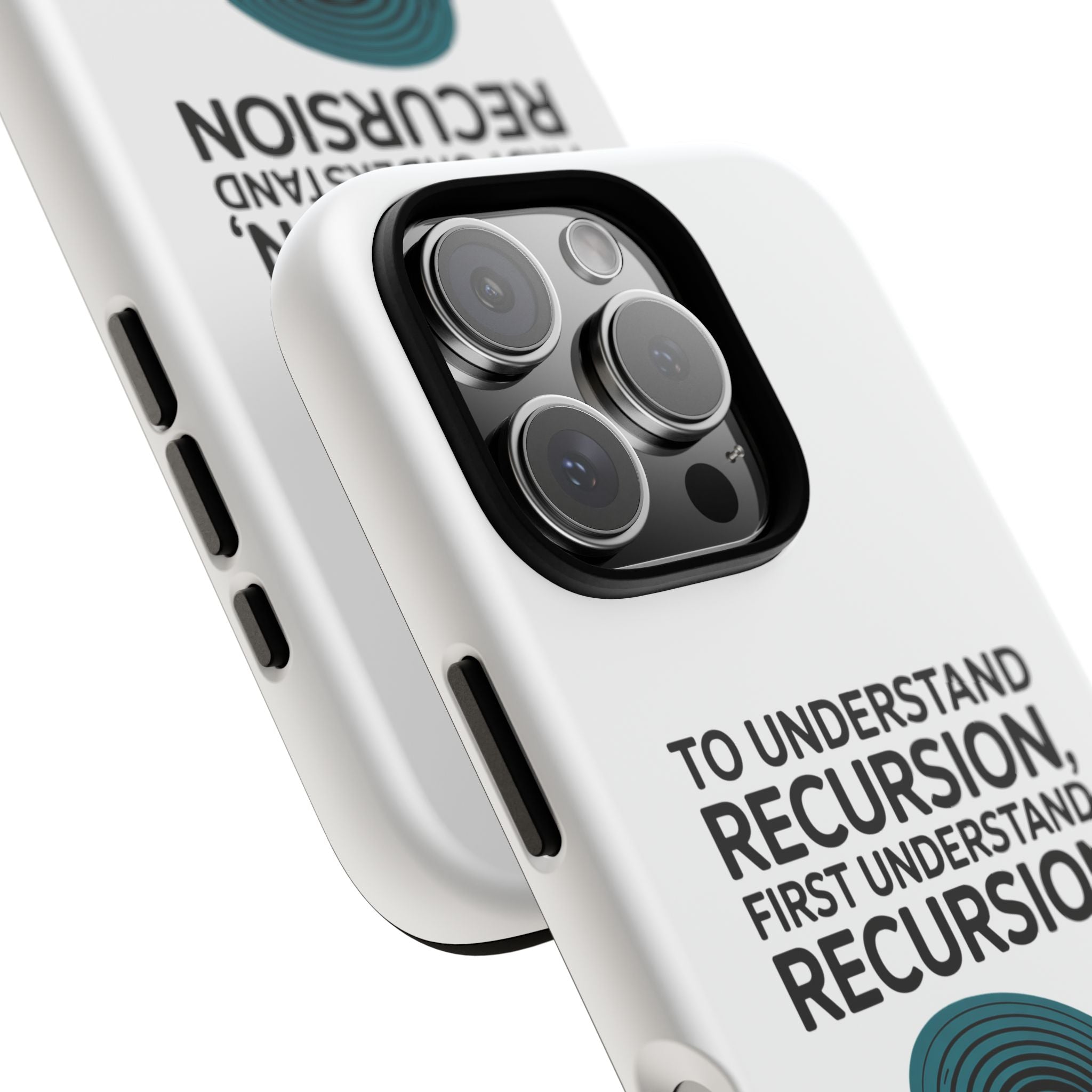 Recursion Black- Impact-Resistant Phone Case