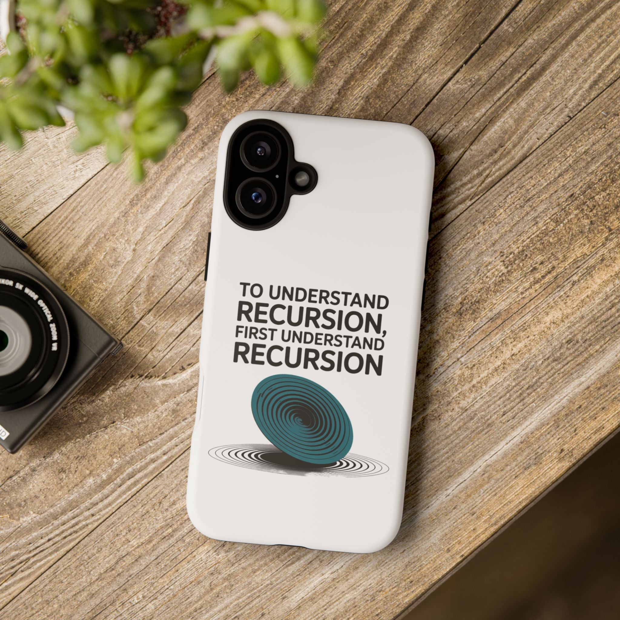 Recursion Black- Impact-Resistant Phone Case