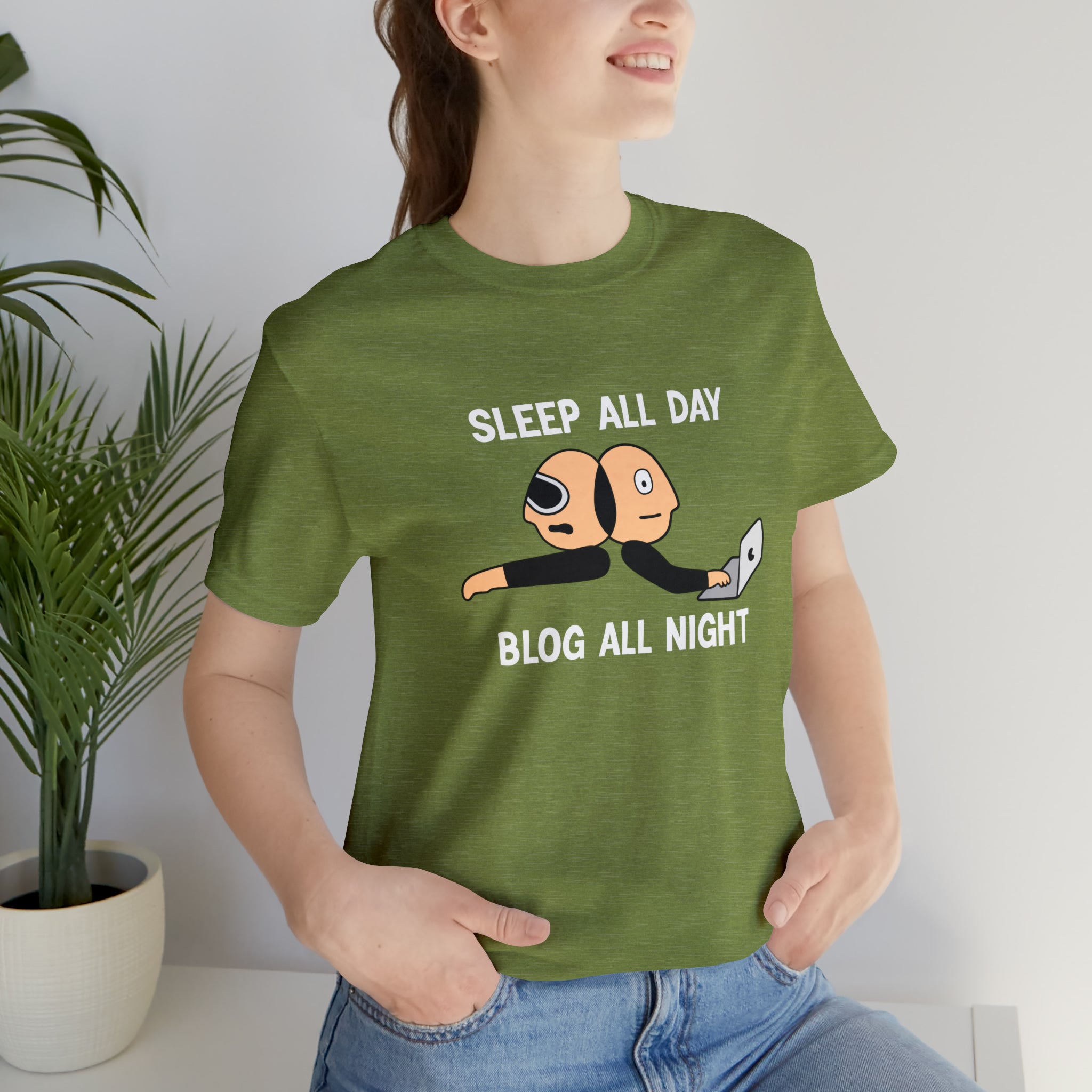 Sleep All Day Blog All Night T-Shirt