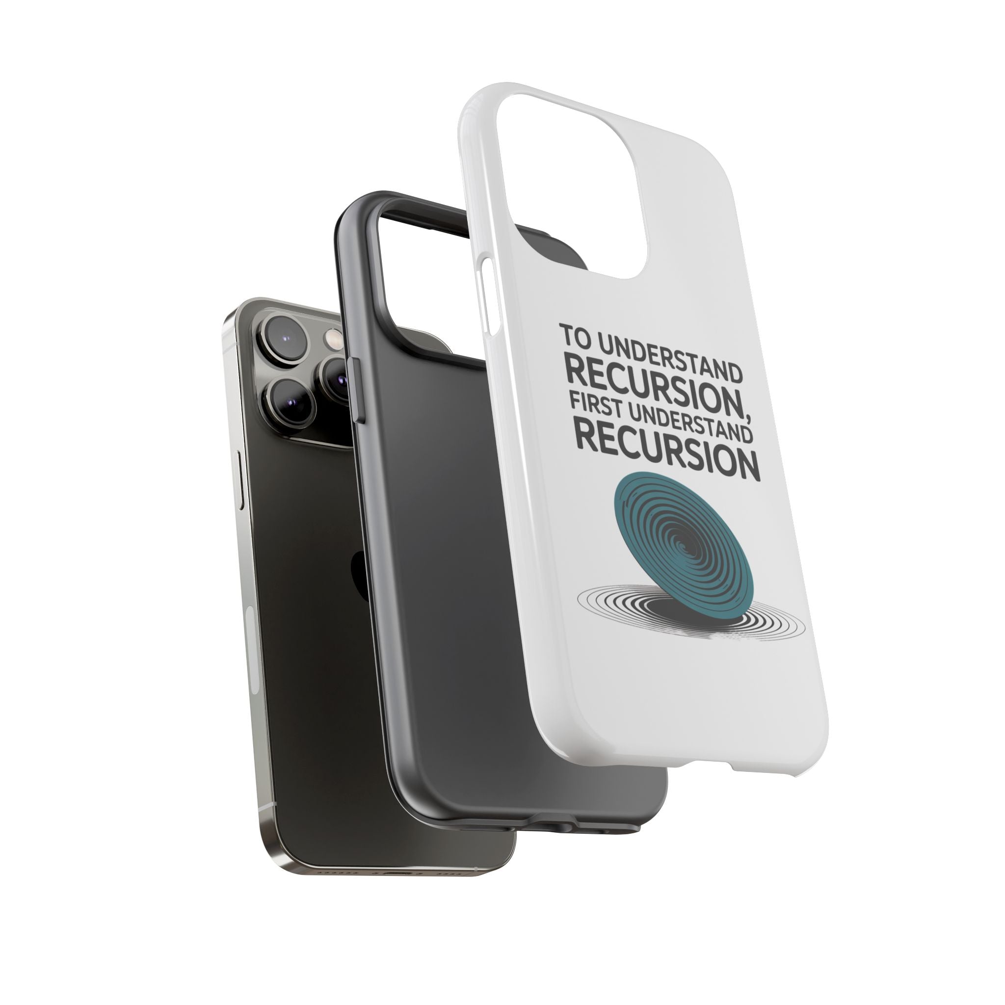 Recursion Black- Impact-Resistant Phone Case